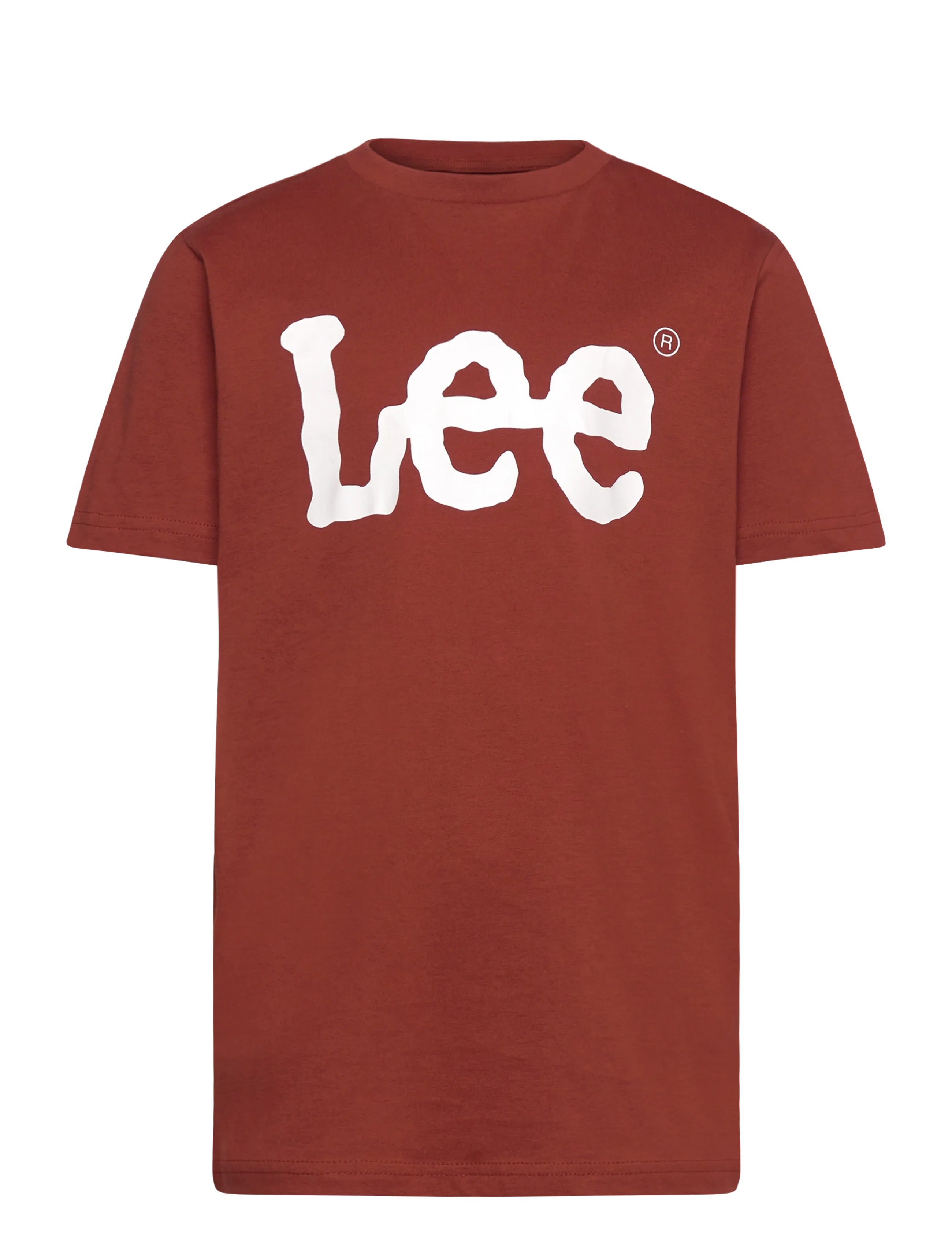 Lee Jeans Wobbly Graphic T-Shirt - Clothing - BURNT HENNA / burgundy