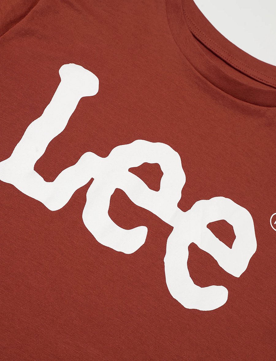 Lee Jeans - Wobbly Graphic T-Shirt - lühikeste varrukatega t-särgid - burnt henna - 2