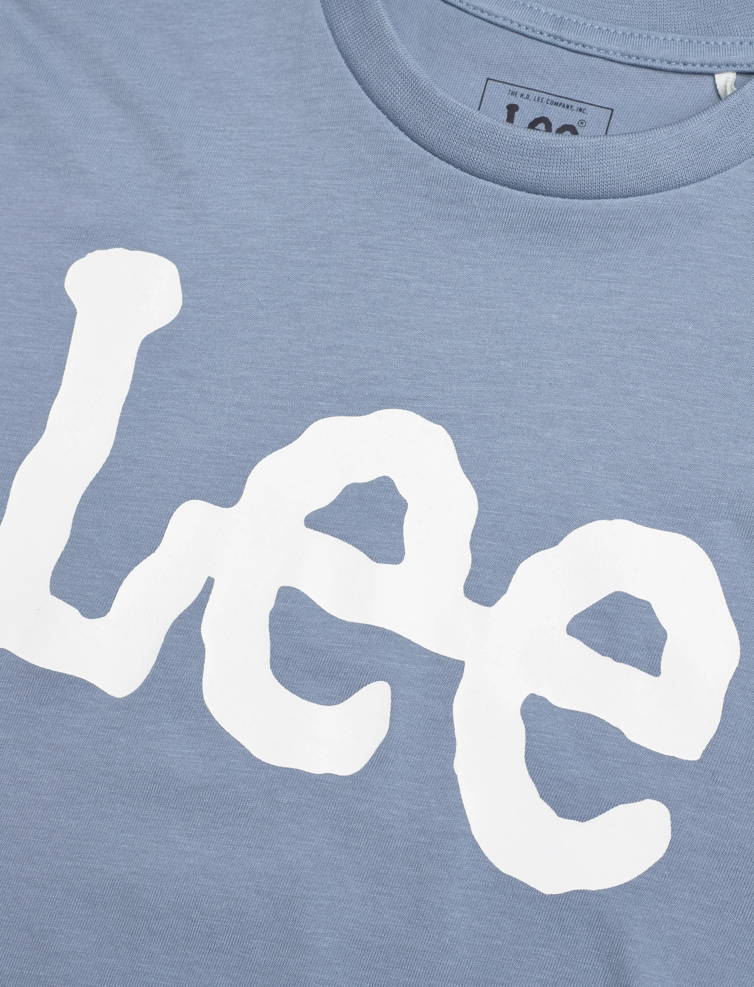 Lee Jeans - Wobbly Graphic T-Shirt - kortærmede t-shirts - faded denim - 2