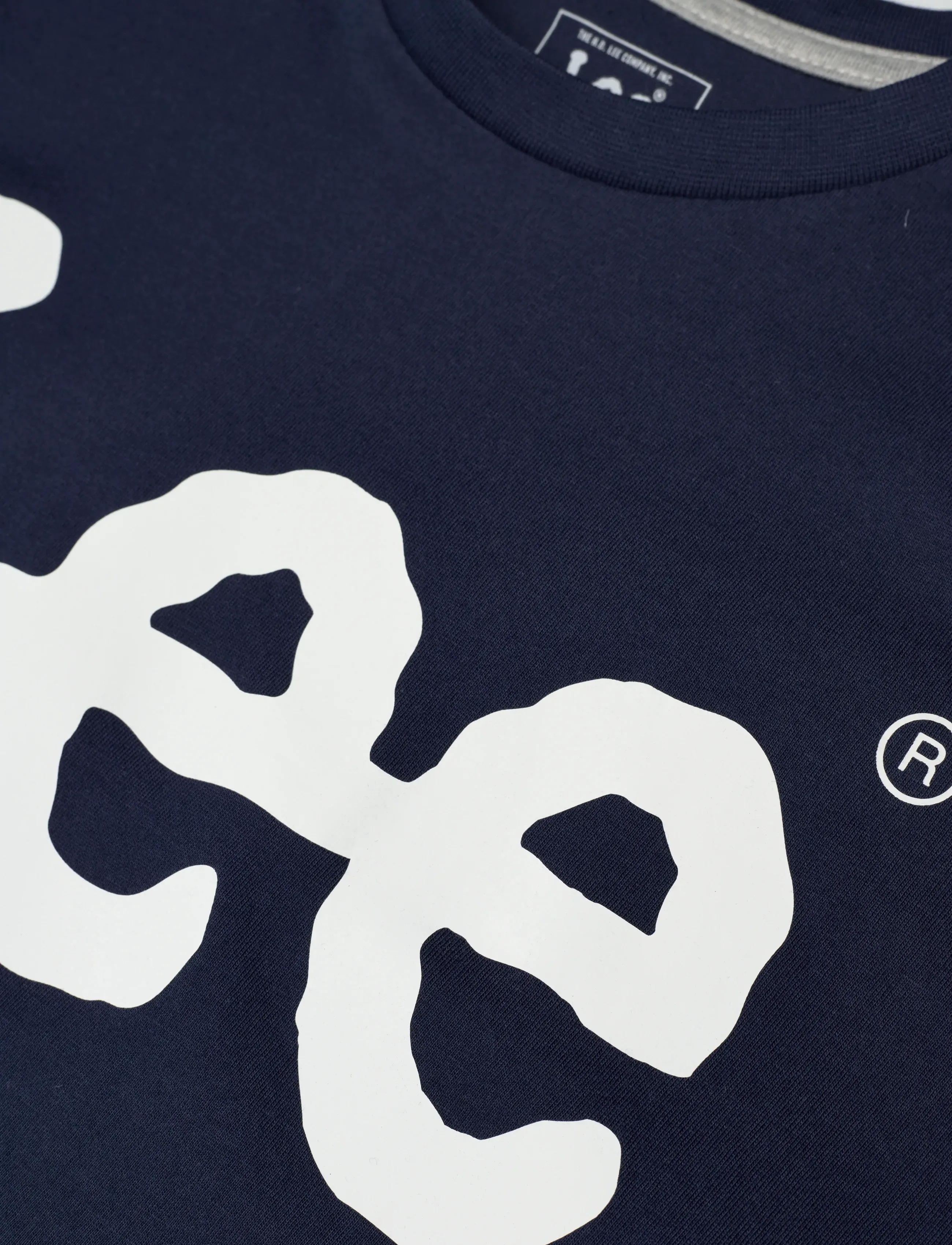 Lee Jeans - Wobbly Graphic T-Shirt - kortærmede t-shirts - navy blazer - 2