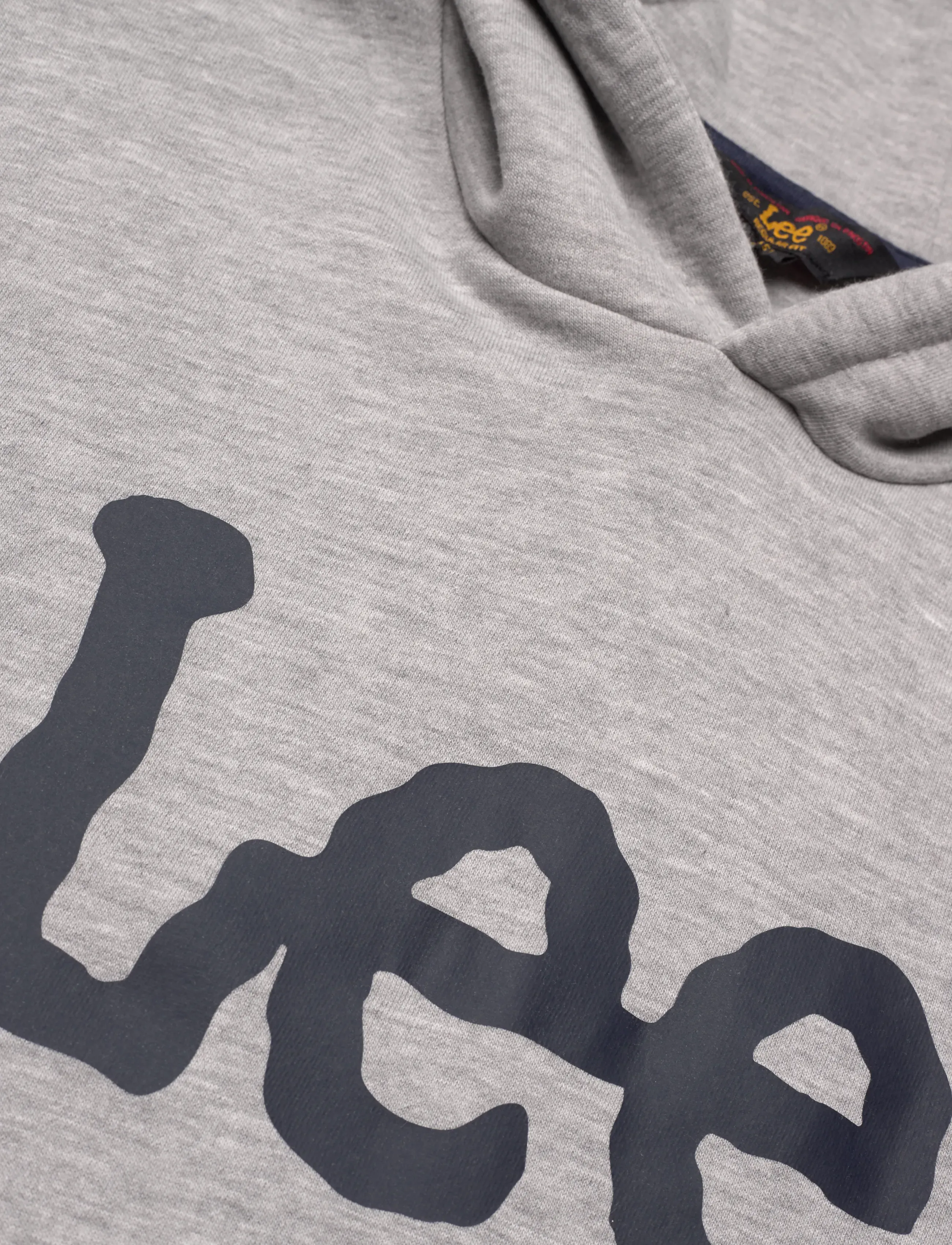 Lee Jeans - Wobbly Graphic BB OTH Hoodie - hættetrøjer - vintage grey heather - 2