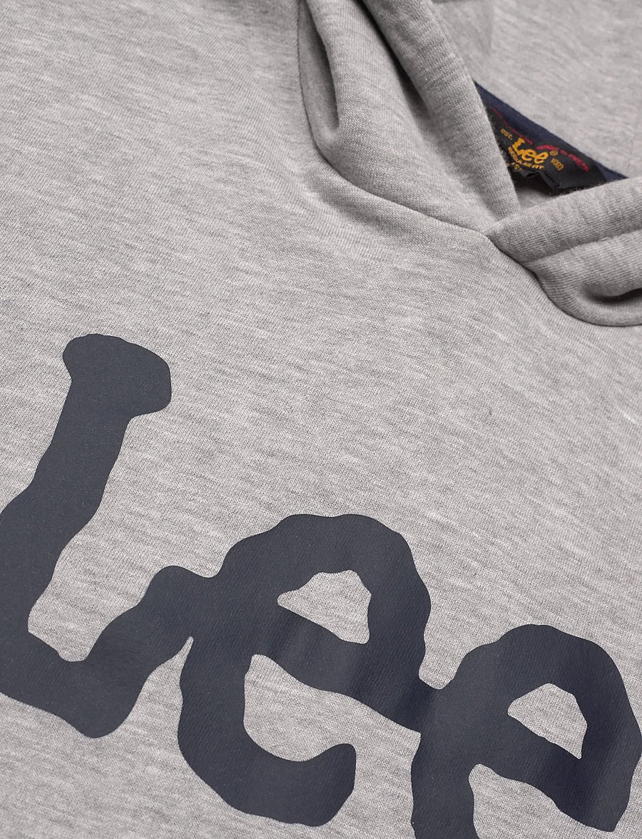 Lee Jeans - Wobbly Graphic BB OTH Hoodie - huvtröjor - vintage grey heather - 2