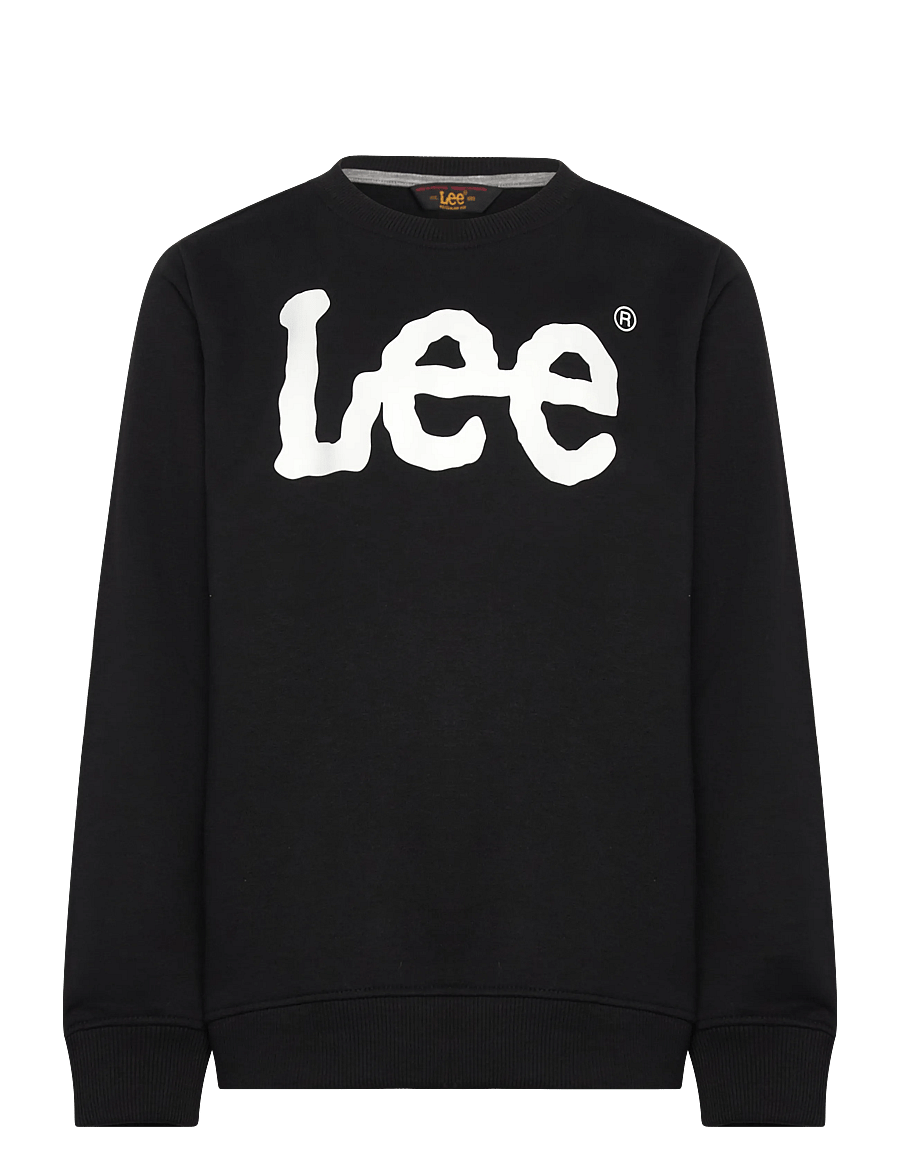 Lee Jeans - Wobbly Lee Graphic LB Crew - dressipluusid - black - 0