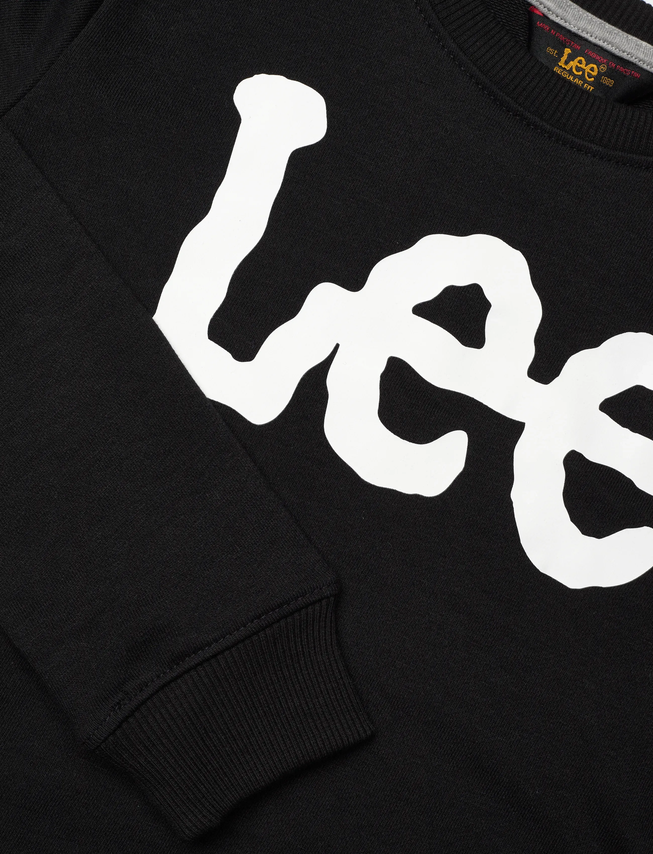Lee Jeans - Wobbly Lee Graphic LB Crew - sweatshirts - black - 2
