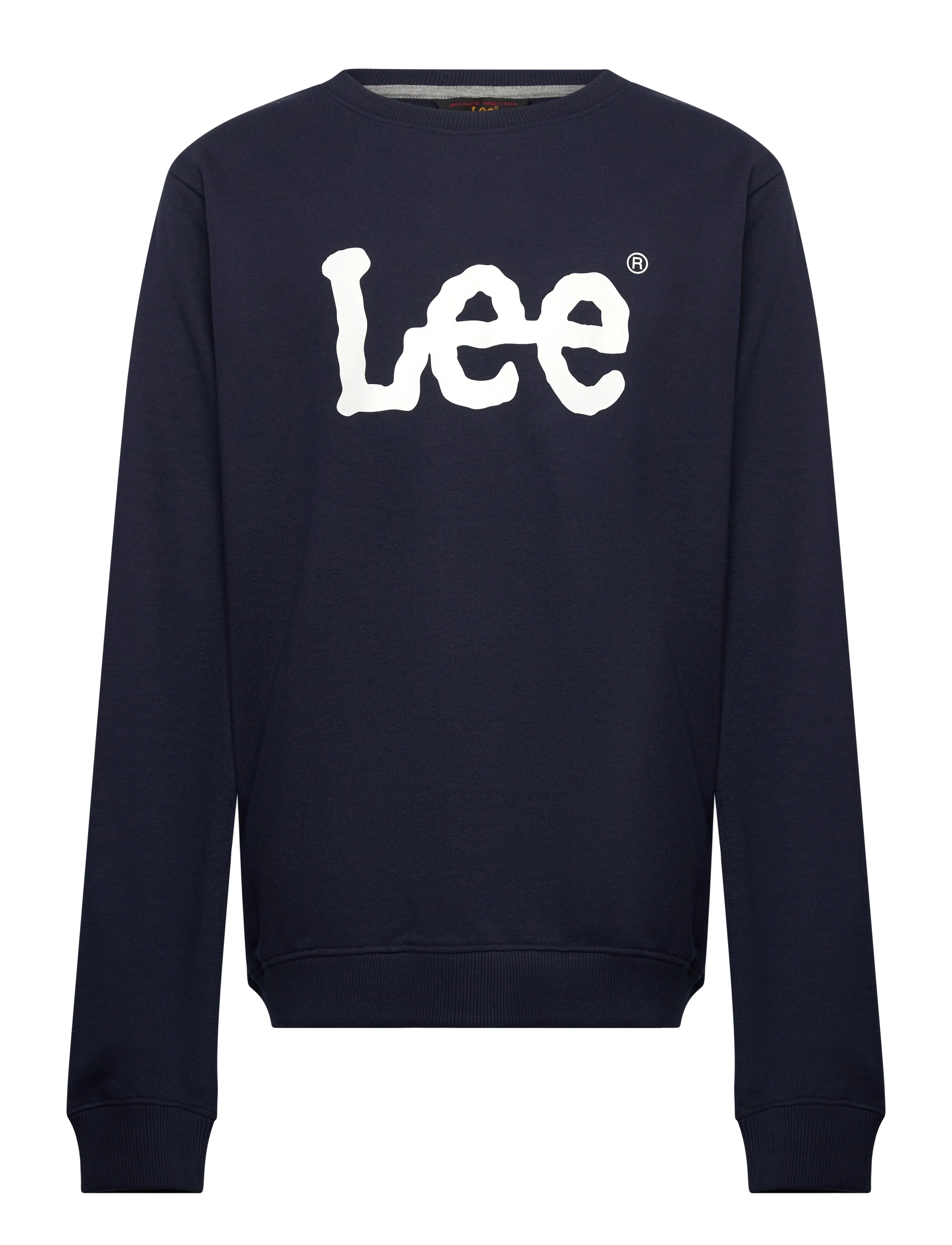 Lee Jeans Wobbly Lee Graphic LB Crew - Kläder - NAVY BLAZER / navy