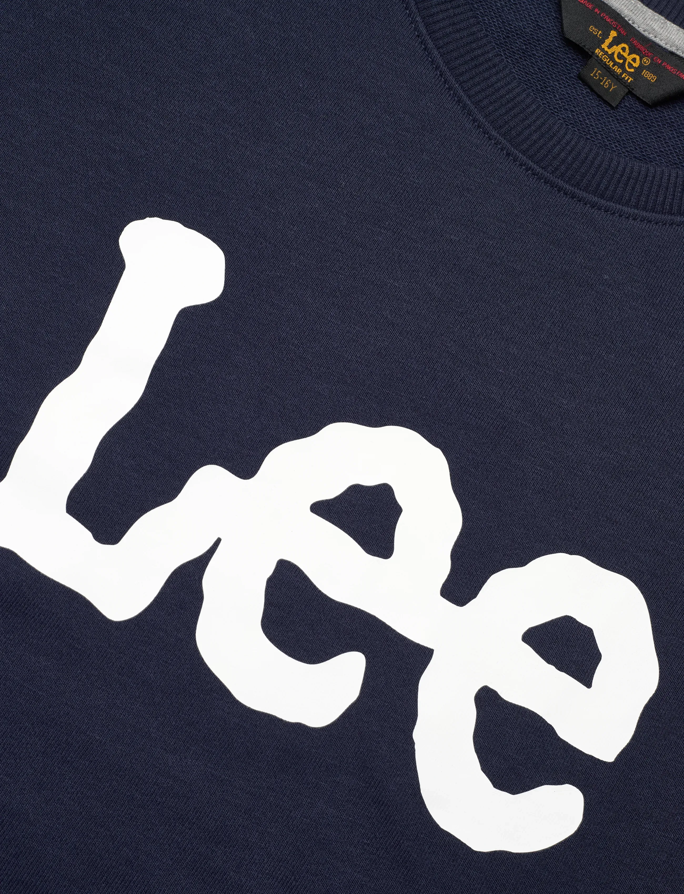Lee Jeans - Wobbly Lee Graphic LB Crew - sweatshirts - navy blazer - 2