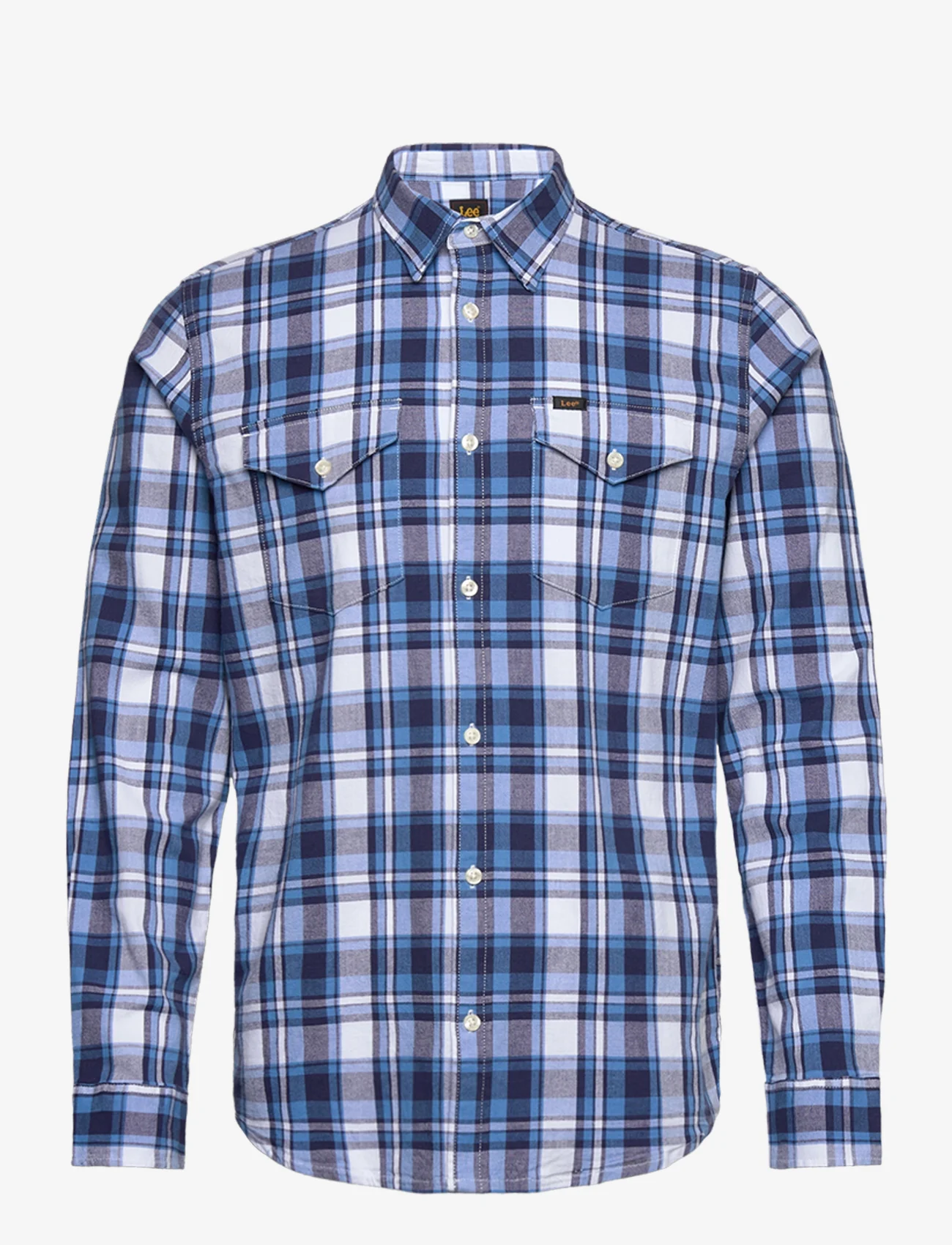 Lee Jeans - REGULAR SHIRT - checkered shirts - atlantic bright white - 0