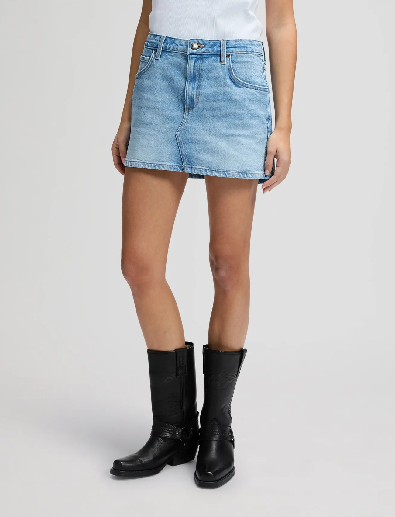 Lee Jeans Mini Skirt - Blue - 28 x 00