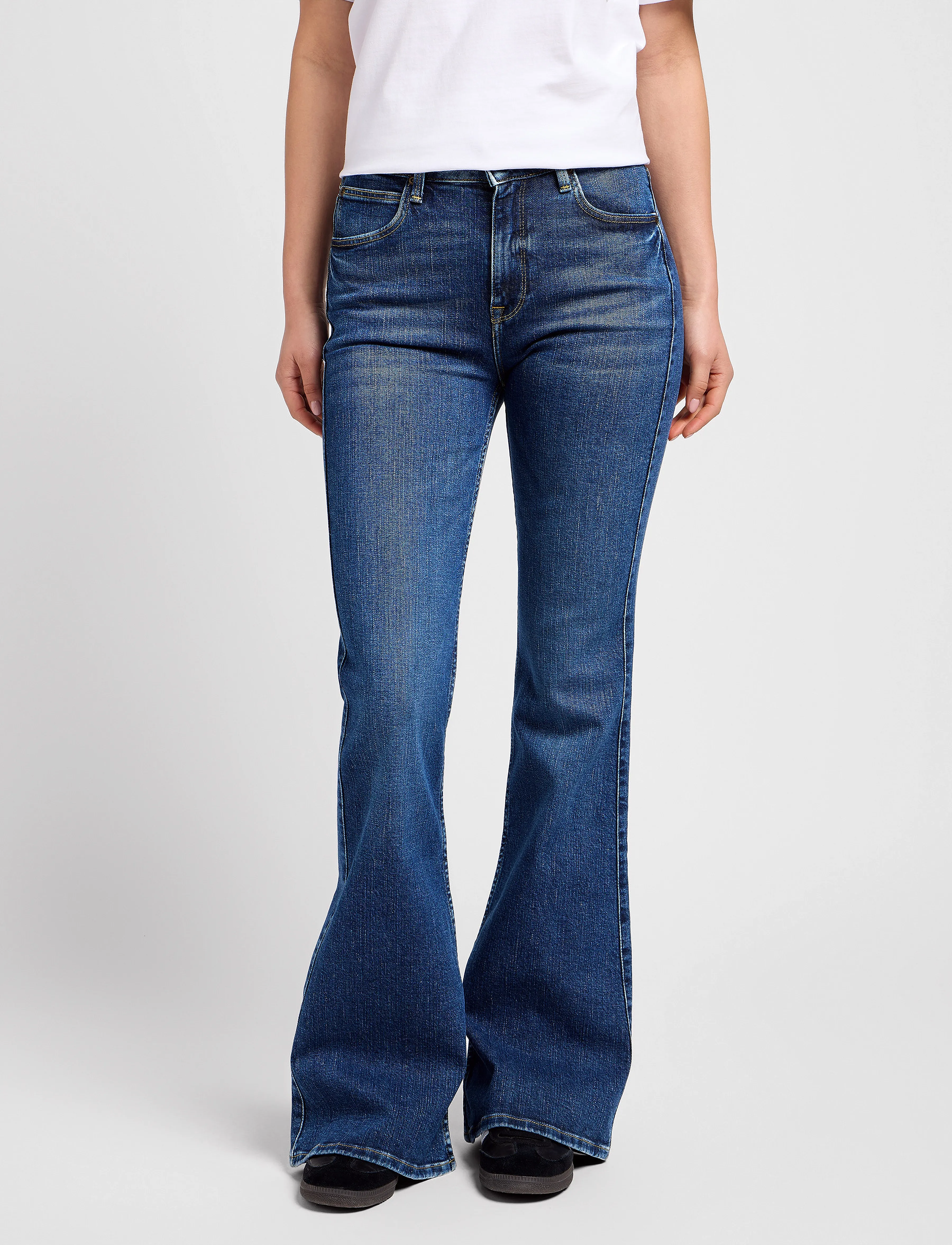 Lee Jeans Breese, 31 x 31, Jeans, Blau - Flares, Frauen