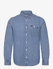 Lee Jeans - LEESURE SHIRT - rutiga skjortor - shasta blue - 0