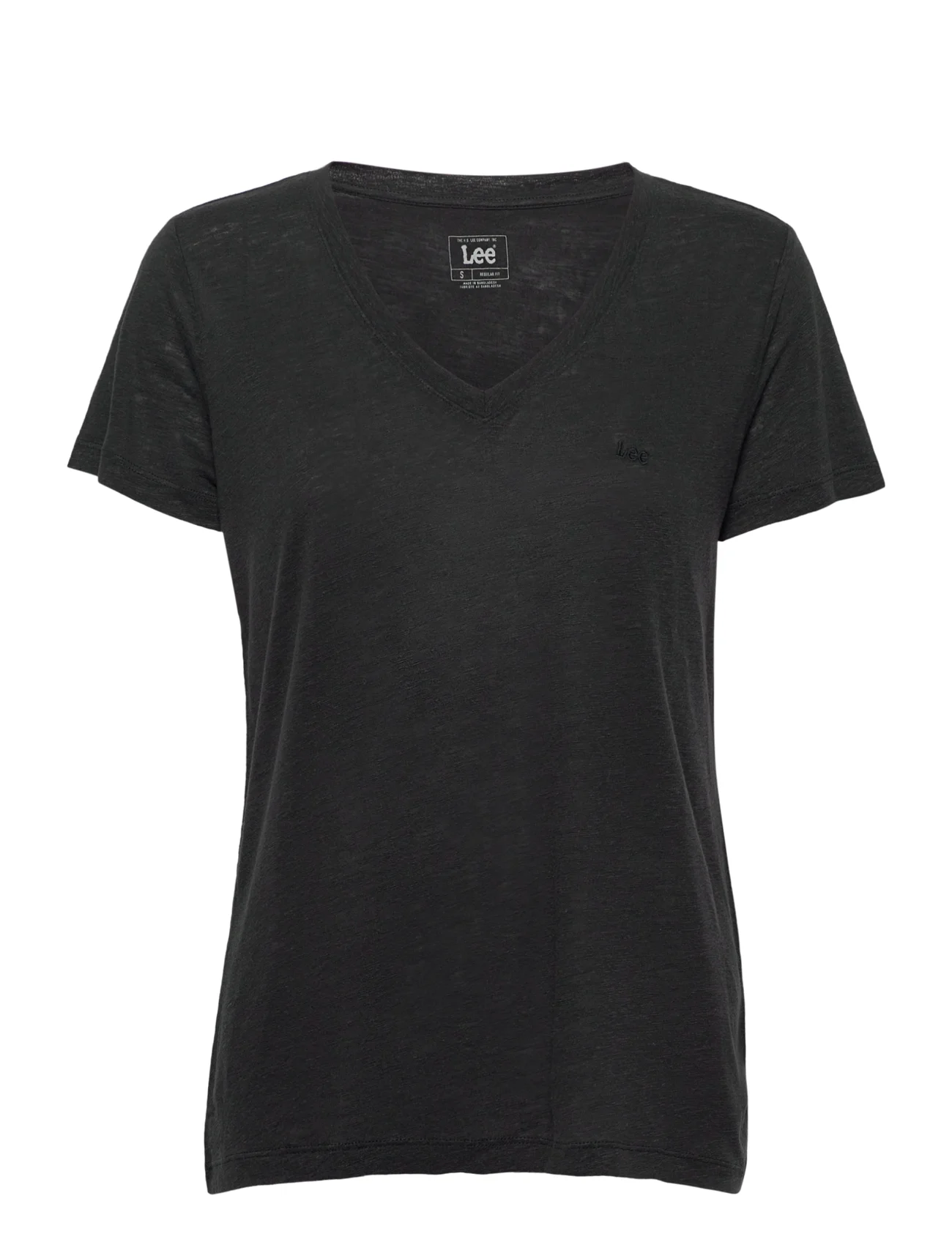 Lee Jeans - V NECK TEE - t-shirt & tops - black - 0