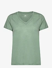 Lee Jeans - V NECK TEE - t-shirts - intuition grey - 0