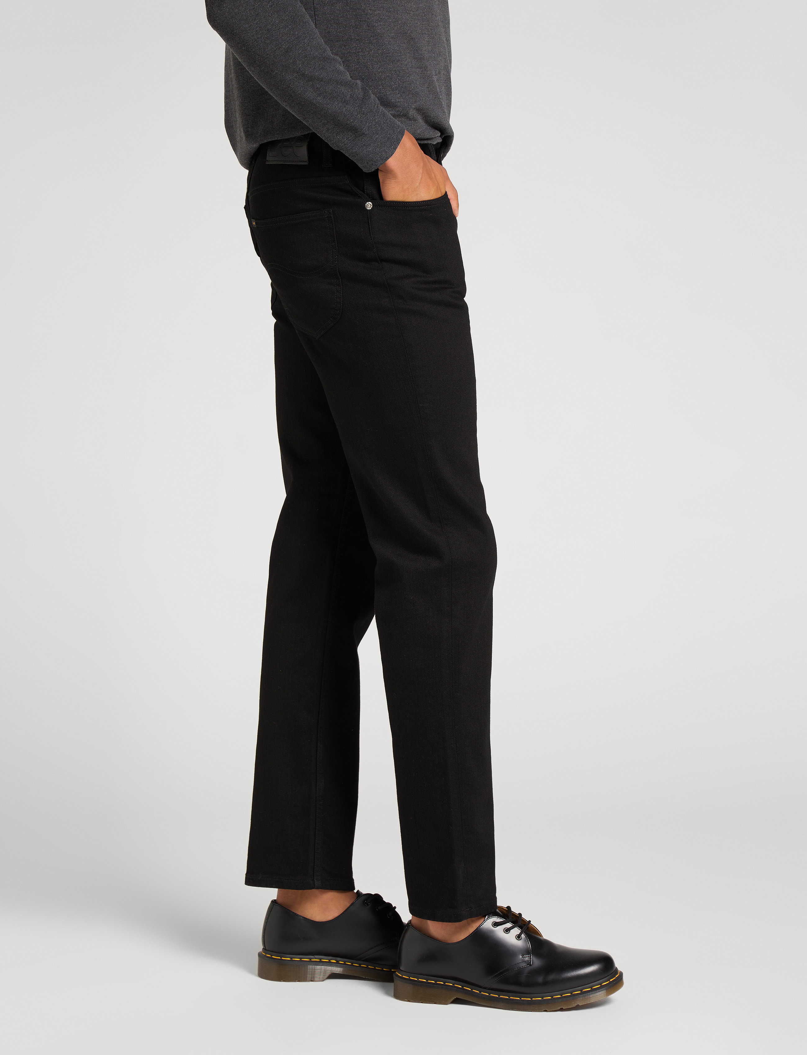 Lee Jeans - BROOKLYN STRAIGHT - regular jeans - clean black - 5