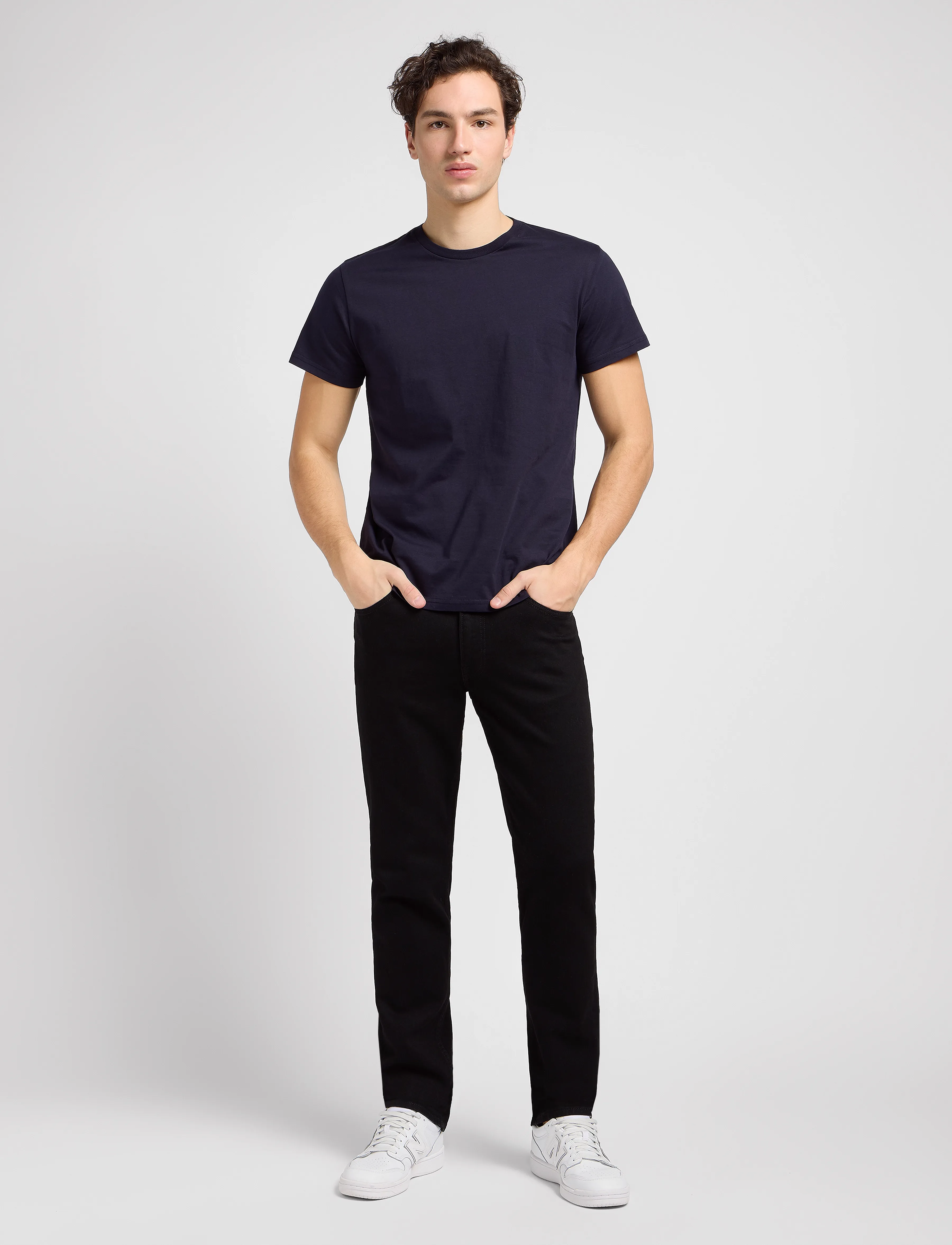 Lee Jeans - BROOKLYN STRAIGHT - broeken & jeans - clean black - 4