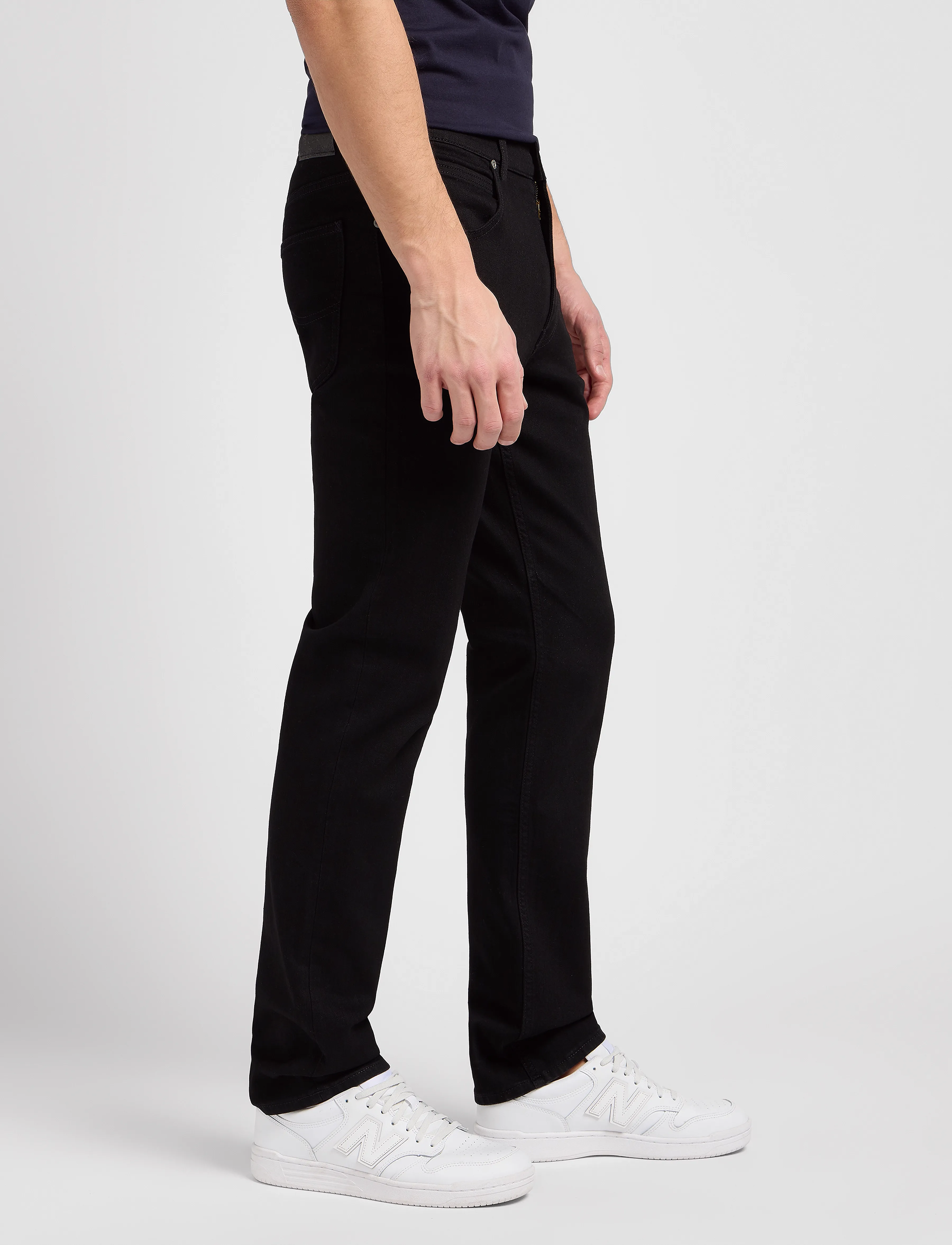 Lee Jeans - BROOKLYN STRAIGHT - broeken & jeans - clean black - 5
