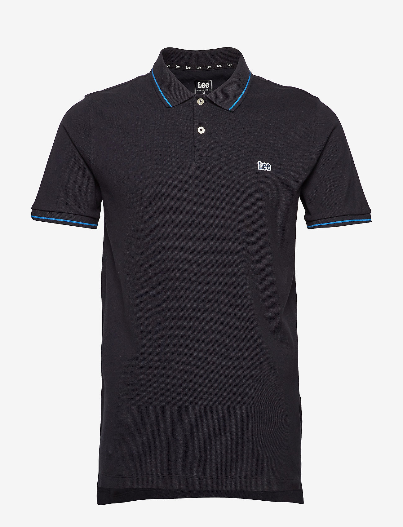 Lee Jeans - PIQUE POLO - stickade pikéer - black - 1