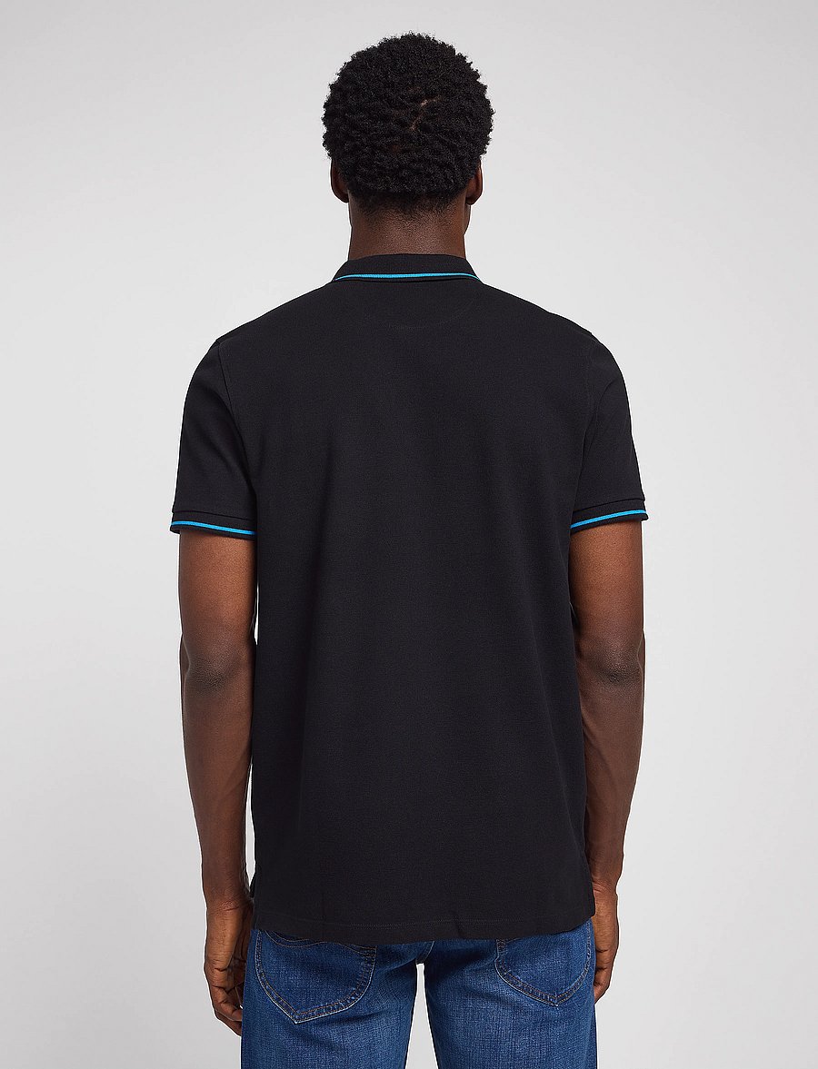 Lee Jeans - PIQUE POLO - kurzärmelig - black - 3