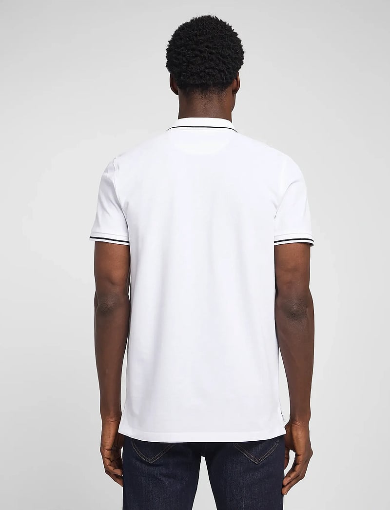 Lee Jeans - PIQUE POLO - stickade pikéer - bright white - 3