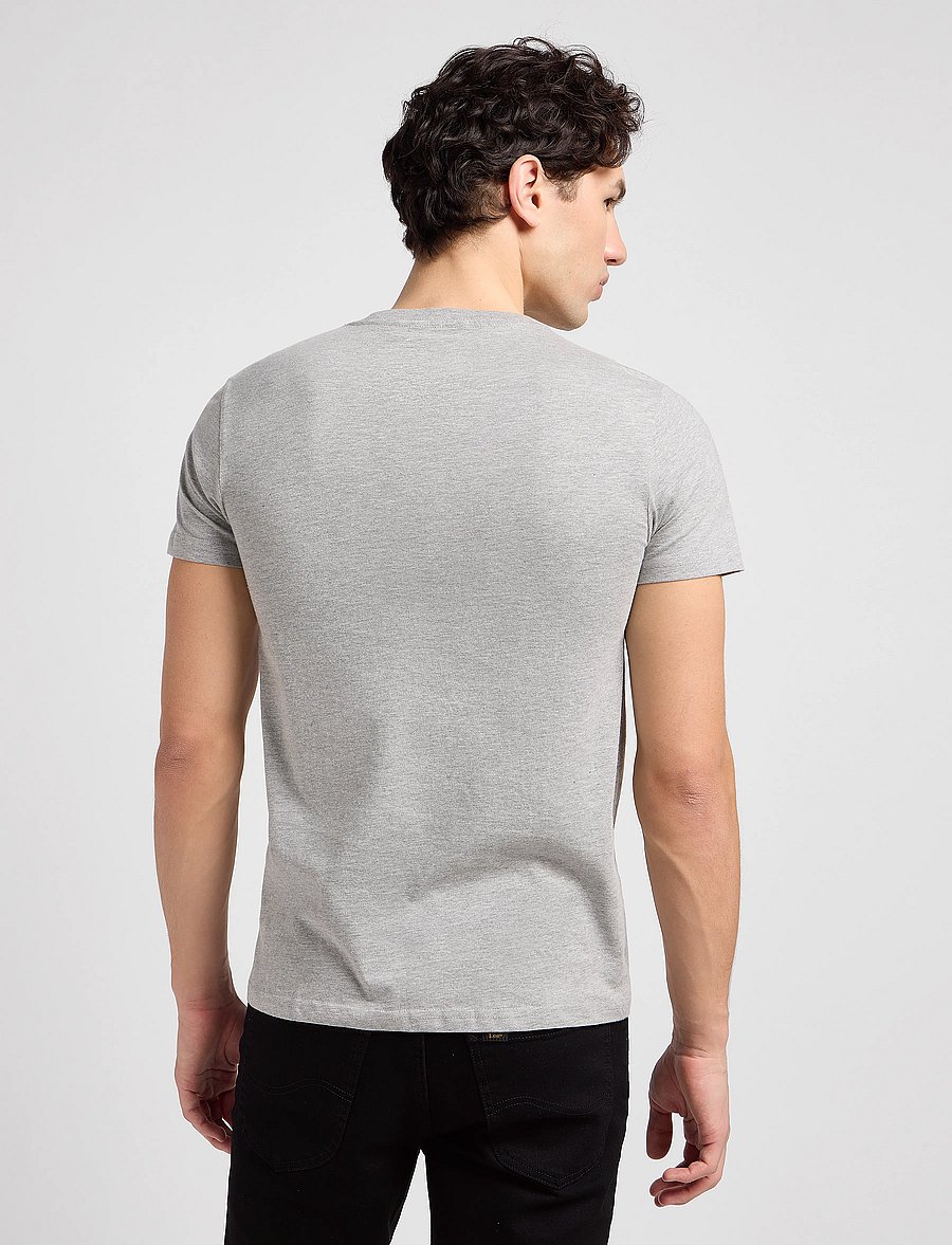 Lee Jeans - TWIN PACK CREW - t-shirts im multipack - greymele navy - 3