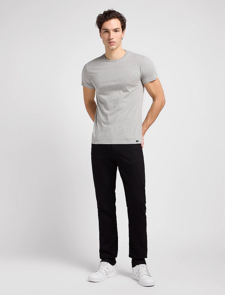 Lee Jeans - TWIN PACK CREW - t-shirts im multipack - greymele navy - 4