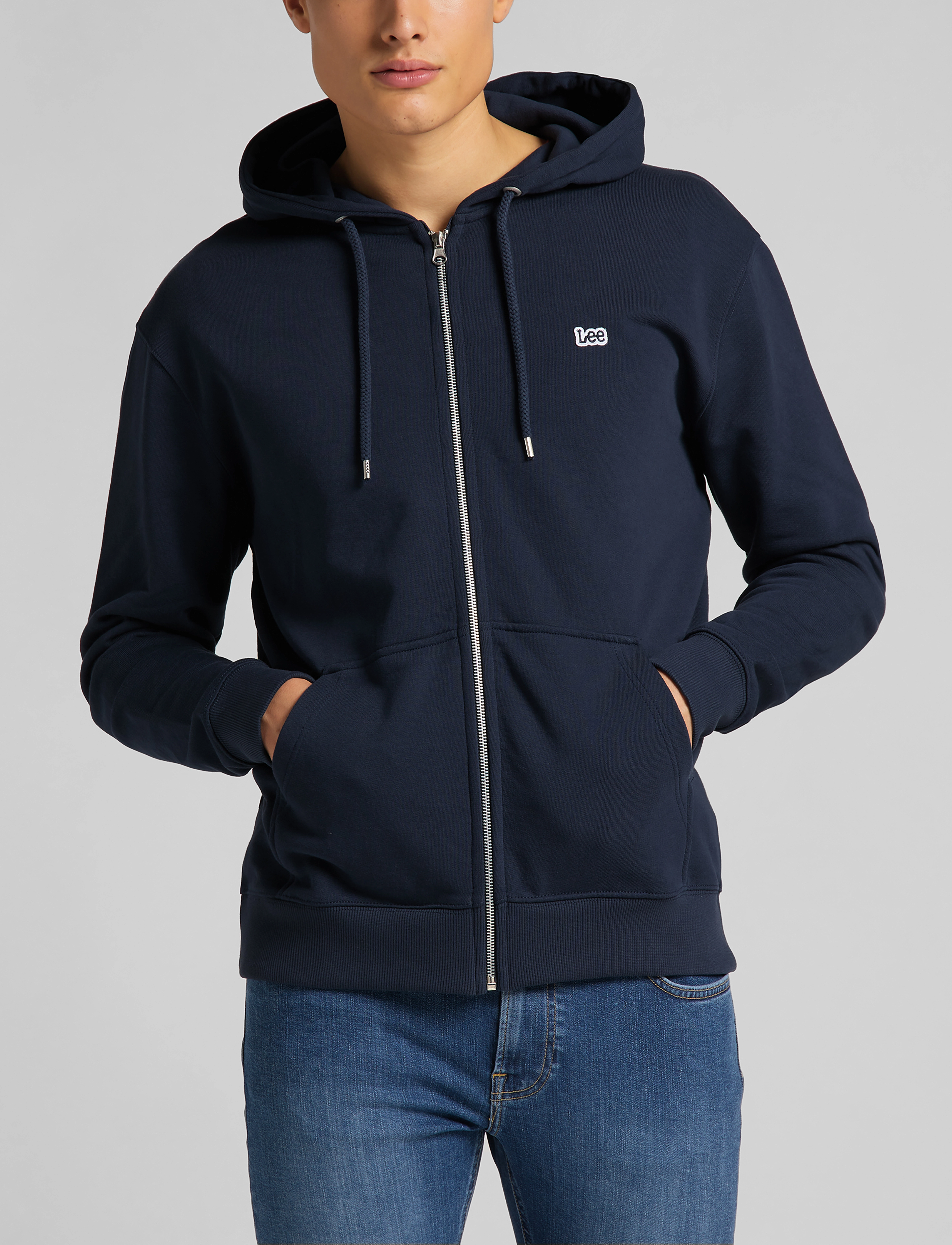 Lee Jeans - BASIC ZIP THROUGH HO - navy - 2