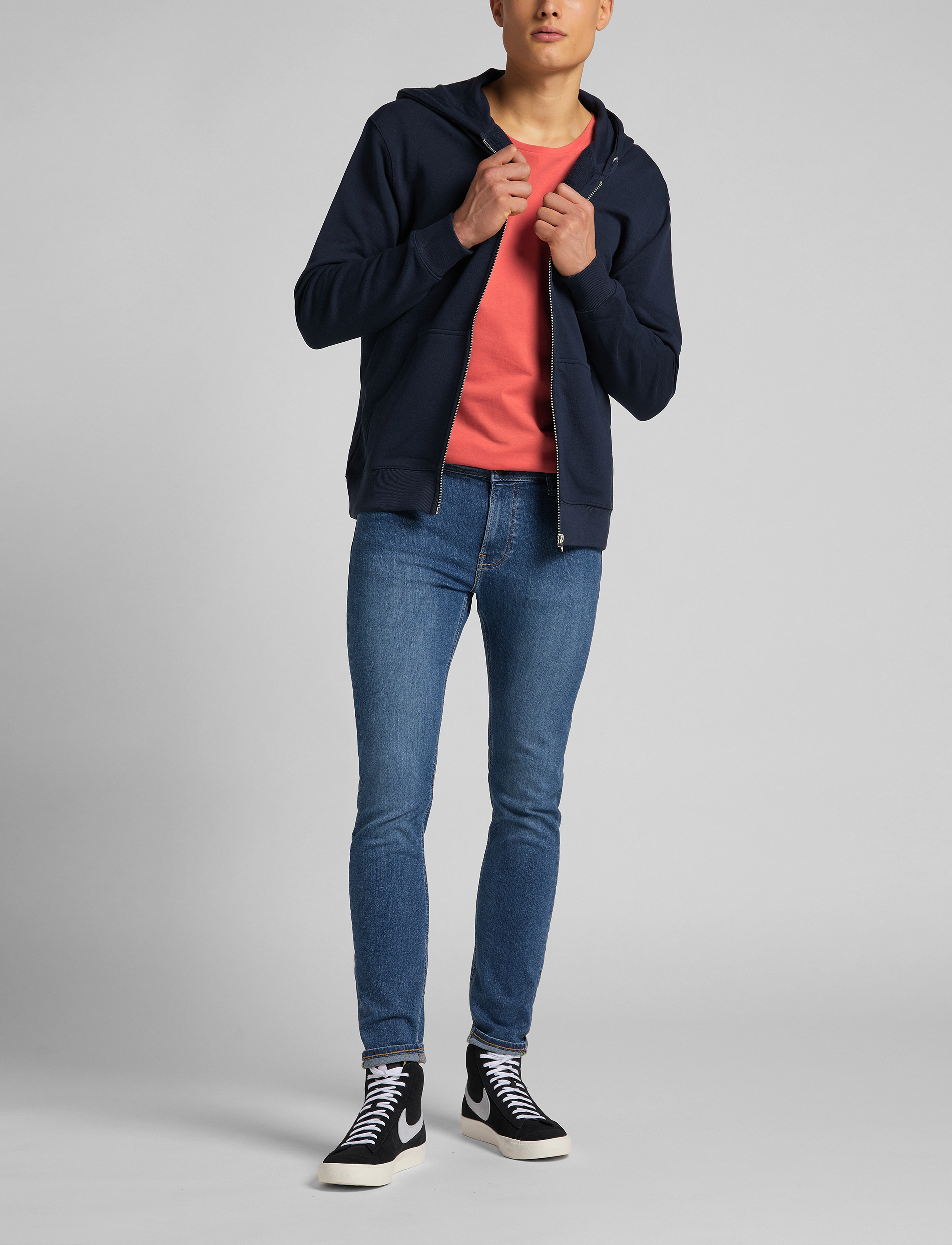 Lee Jeans - BASIC ZIP THROUGH HO - navy - 4