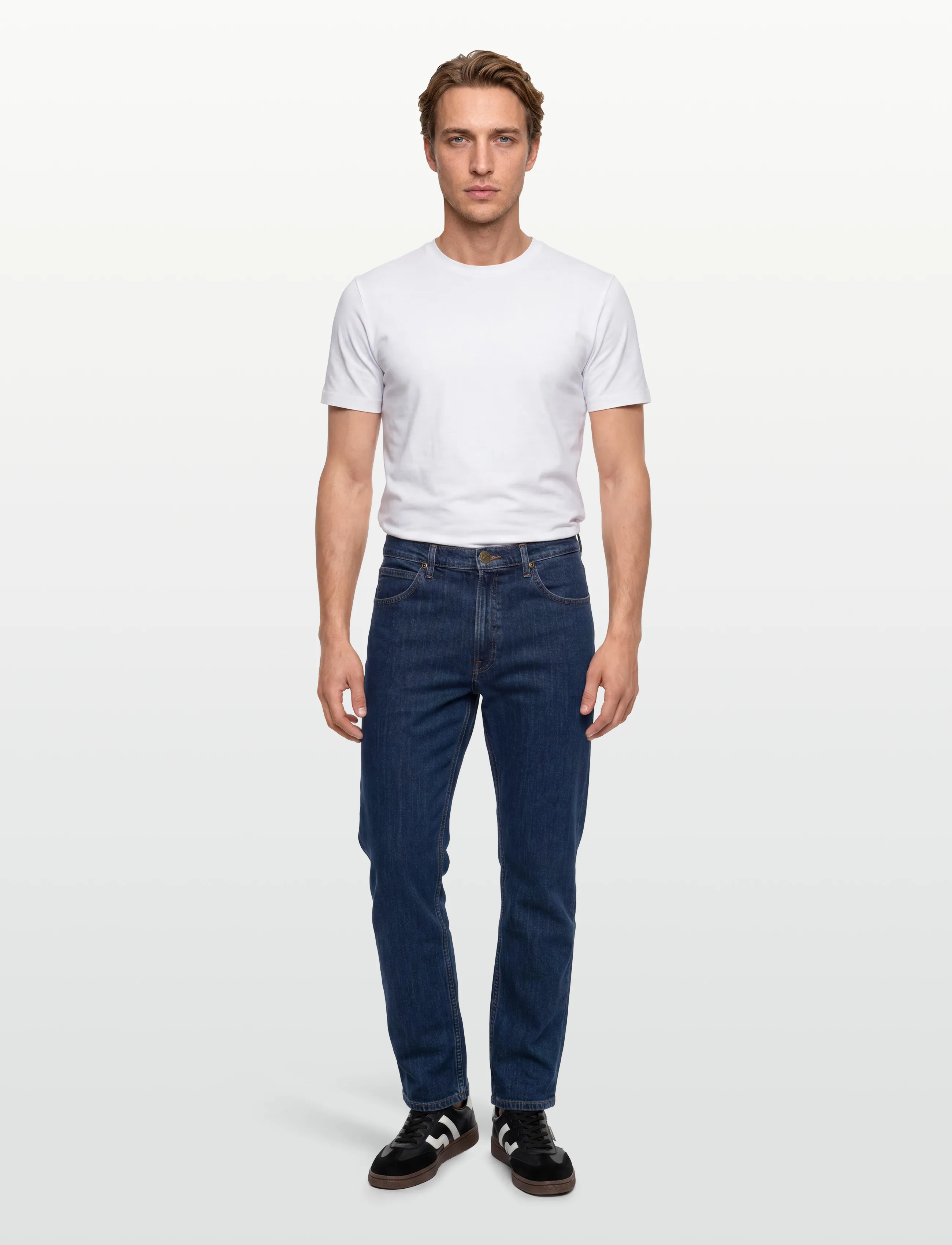 Lee Jeans Brooklyn Straight - Lee Jeans - DARK STONEWASH / navy