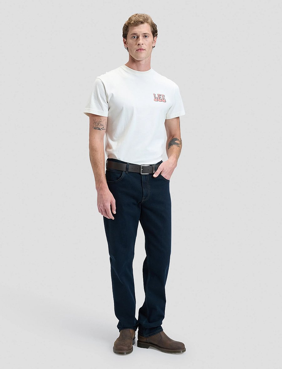 Lee Jeans - BROOKLYN STRAIGHT - normale jeans - blue black - 4
