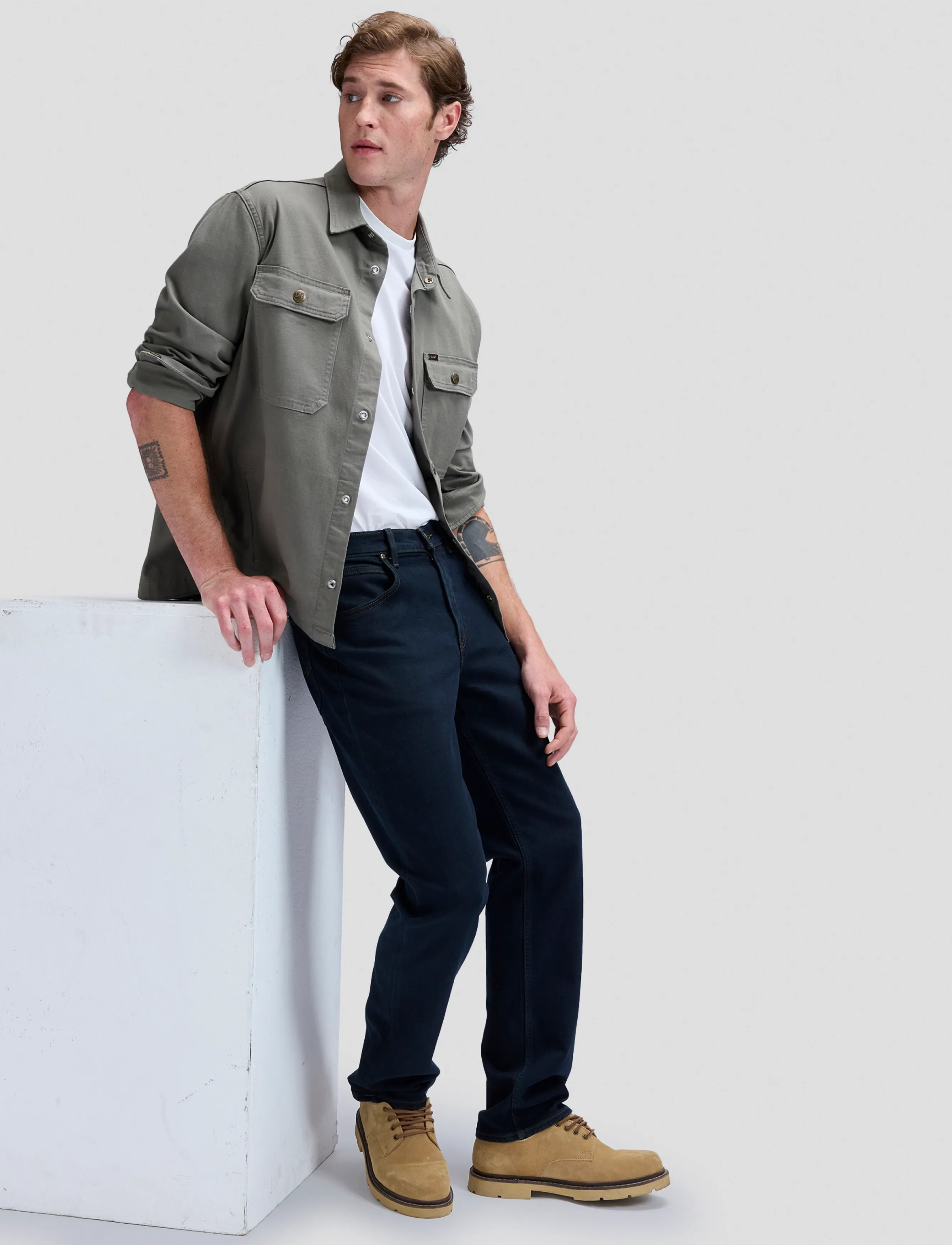 Lee Jeans Brooklyn straight leg jeans herr – bild 6