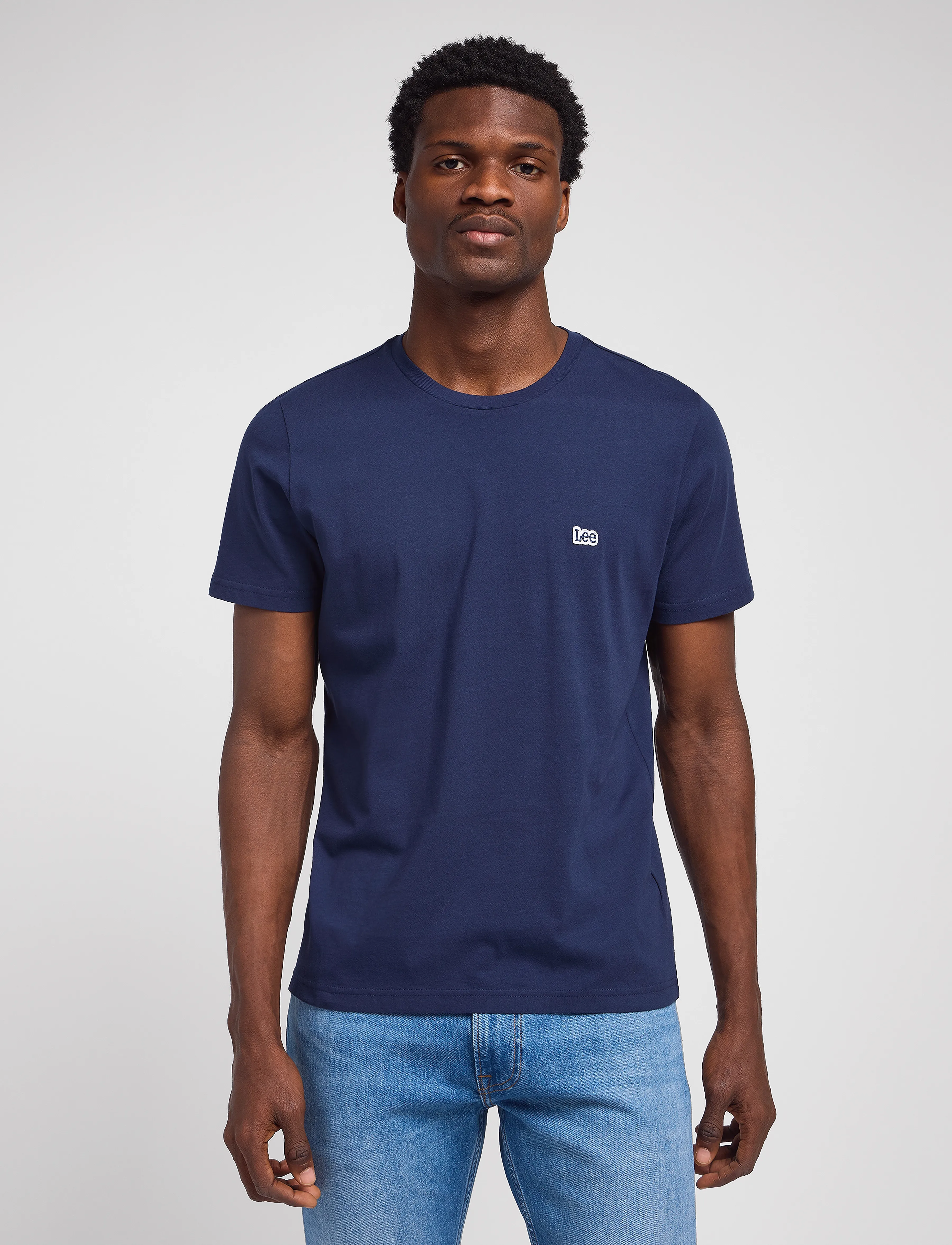 Lee Jeans - Ss Patch Logo Tee - die niedrigsten preise - navy - 2