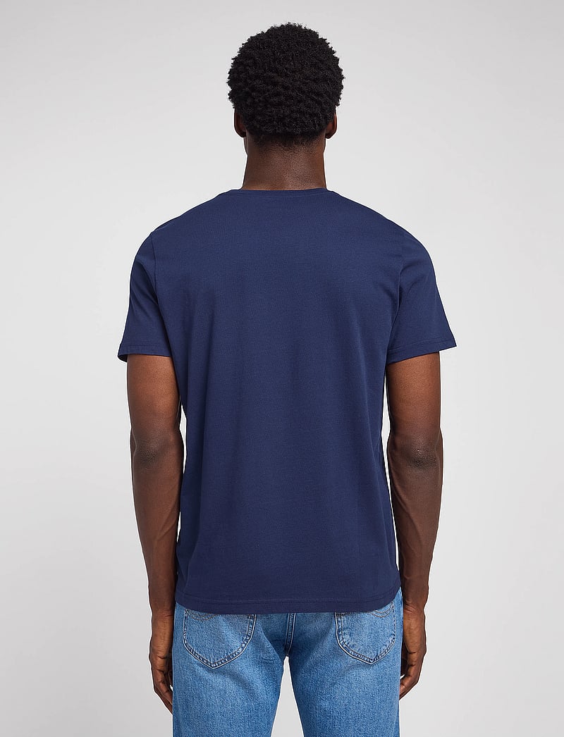 Lee Jeans - Ss Patch Logo Tee - kurzärmelig - navy - 3