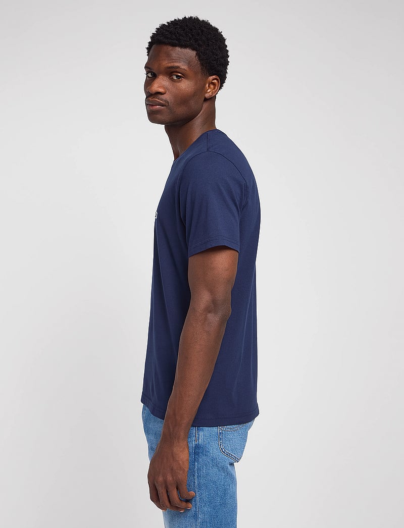 Lee Jeans - Ss Patch Logo Tee - kurzärmelig - navy - 5