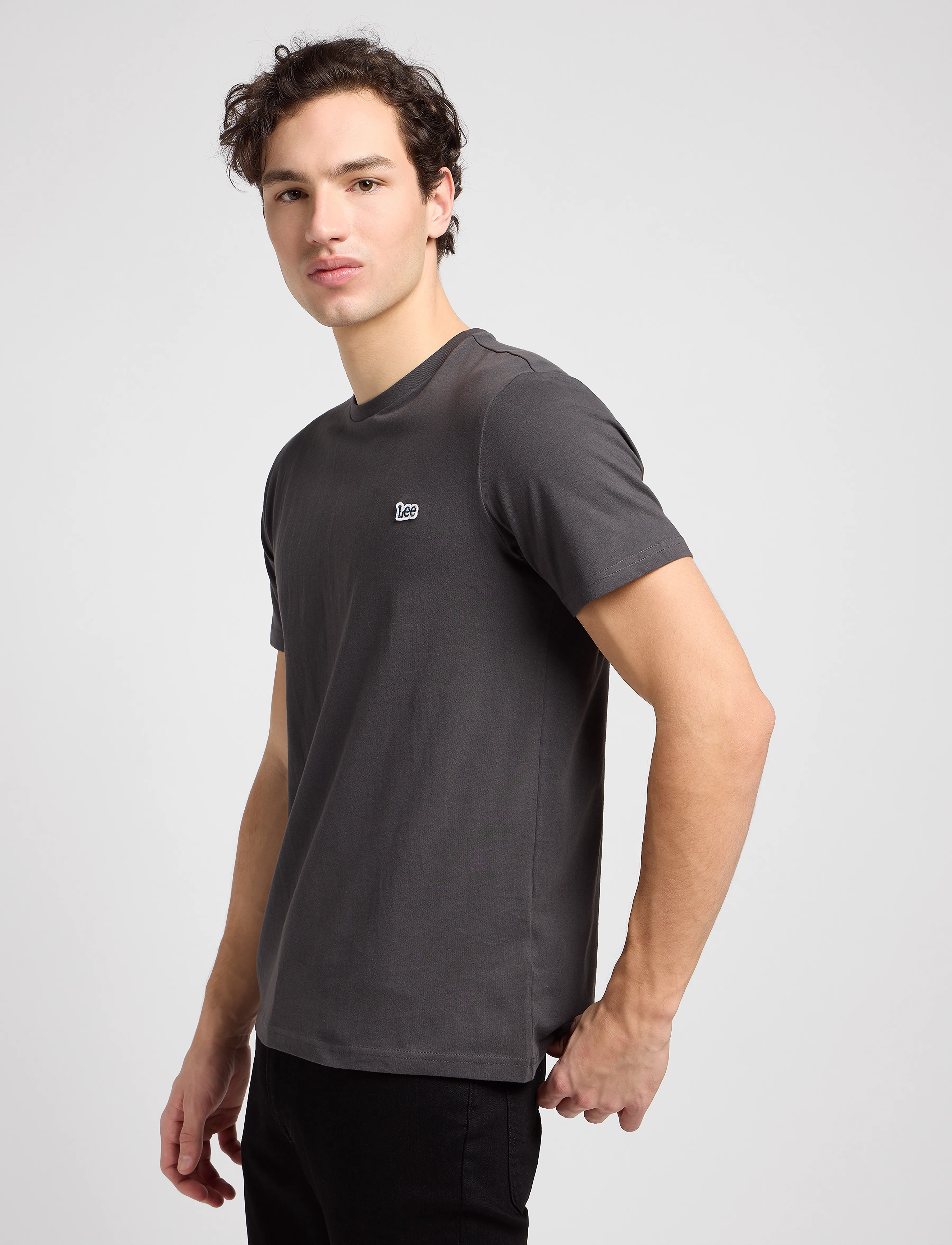 Lee Jeans - Ss Patch Logo Tee - die niedrigsten preise - washed black - 5
