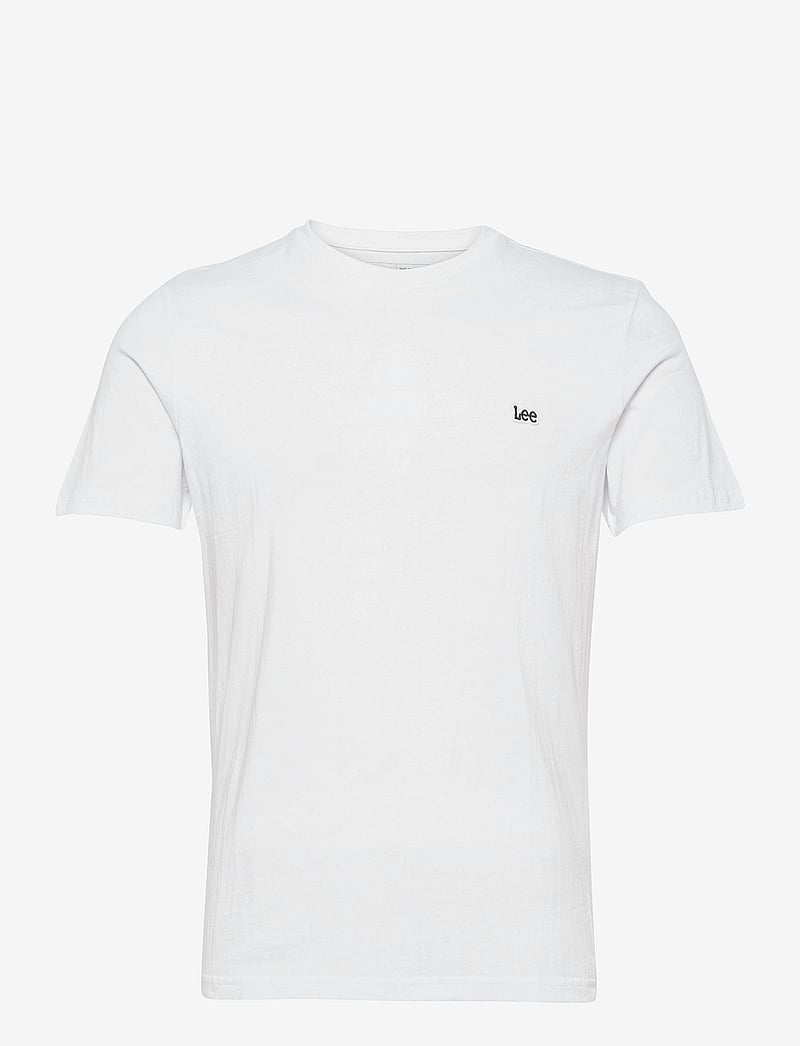 Lee Jeans - Ss Patch Logo Tee - kortärmade t-shirts - white - 0