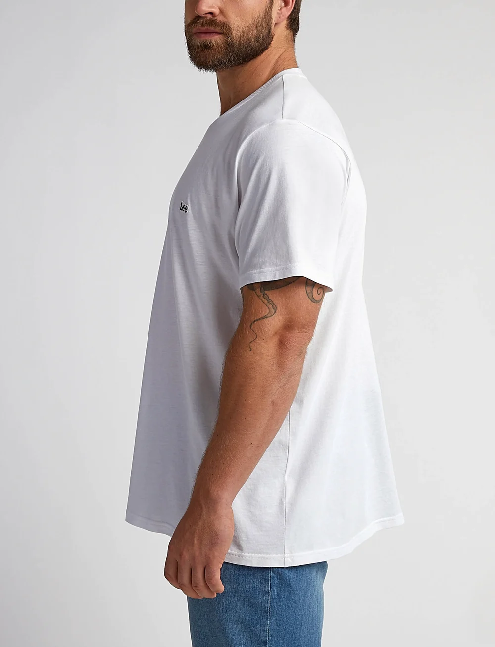 Lee Jeans - Ss Patch Logo Tee - kortärmade t-shirts - white - 5