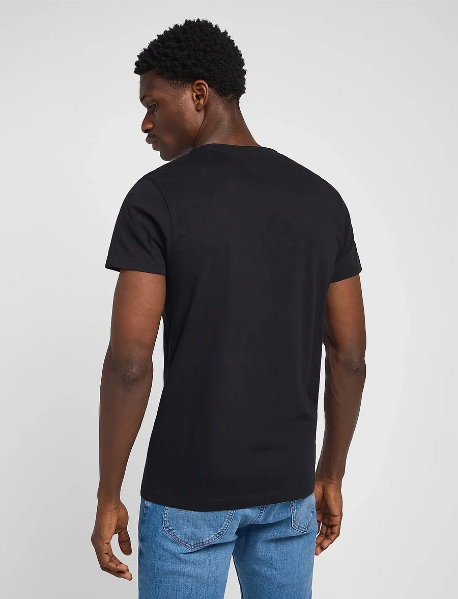 Lee Jeans - TWIN PACK V NECK - multipack t-shirts - black white - 2
