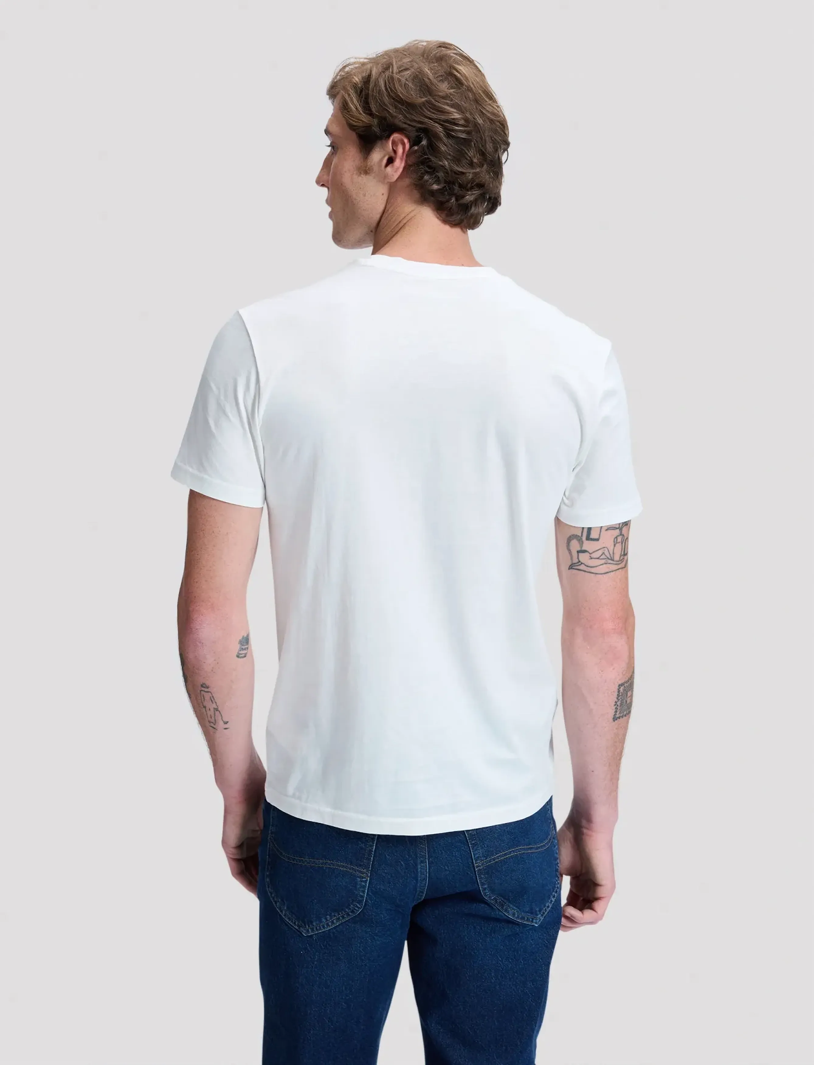 Lee Jeans - POCKET TEE - marškinėliai - ecru - 3