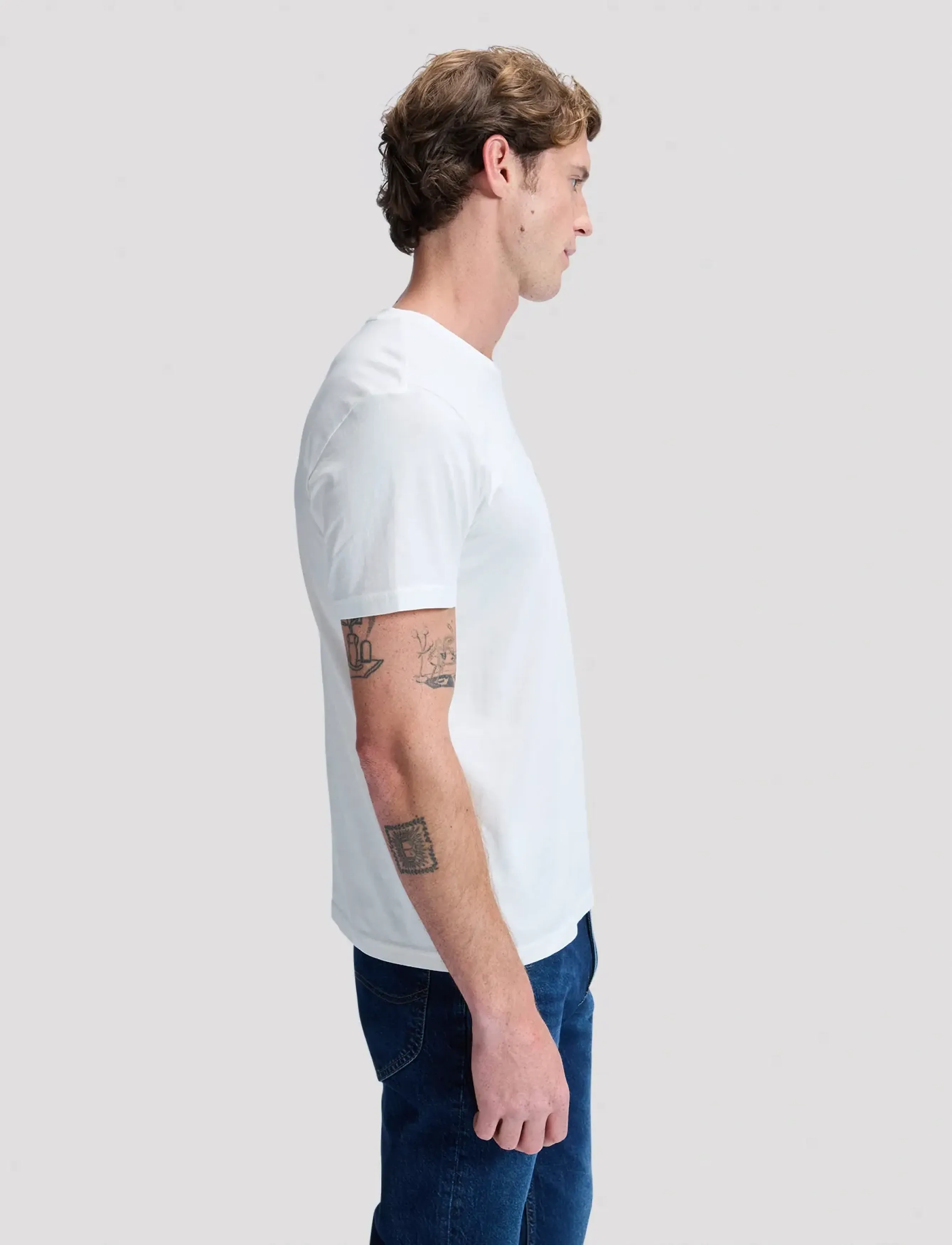 Lee Jeans - POCKET TEE - marškinėliai - ecru - 5