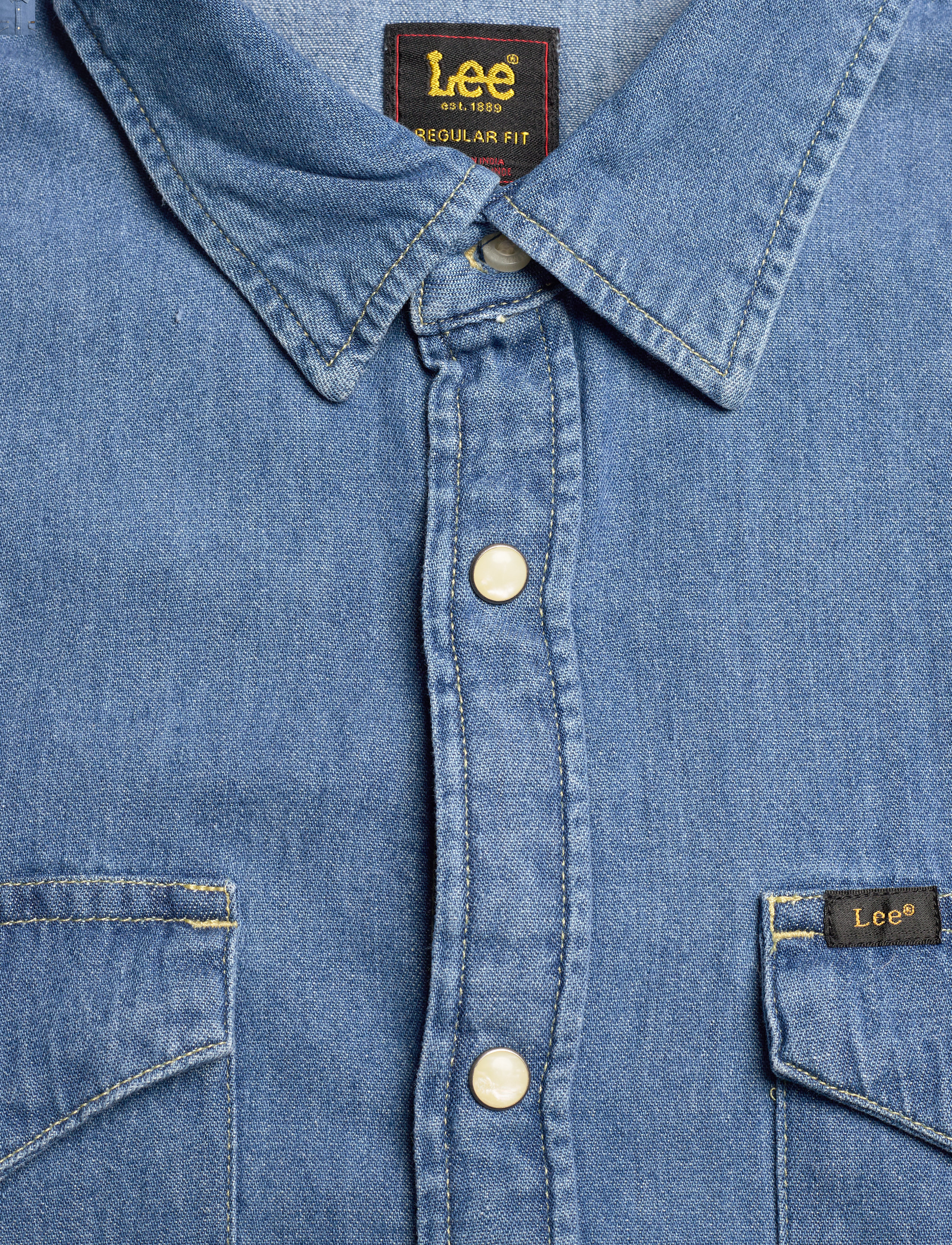 Lee Jeans - Regular Shirt - mænd - washed blue - 2