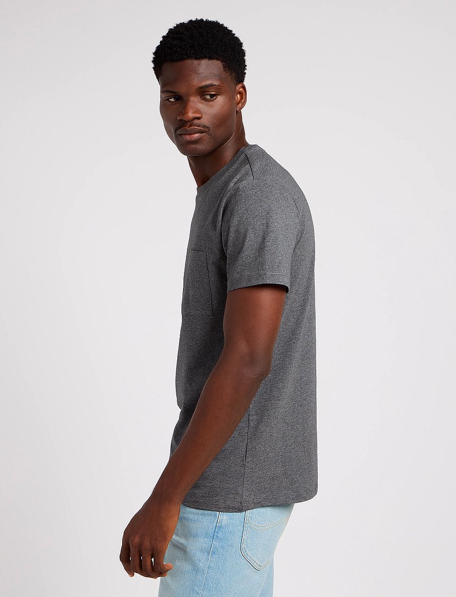 Lee Jeans - ULTIMATE POCKET TEE - kurzärmelig - black - 5
