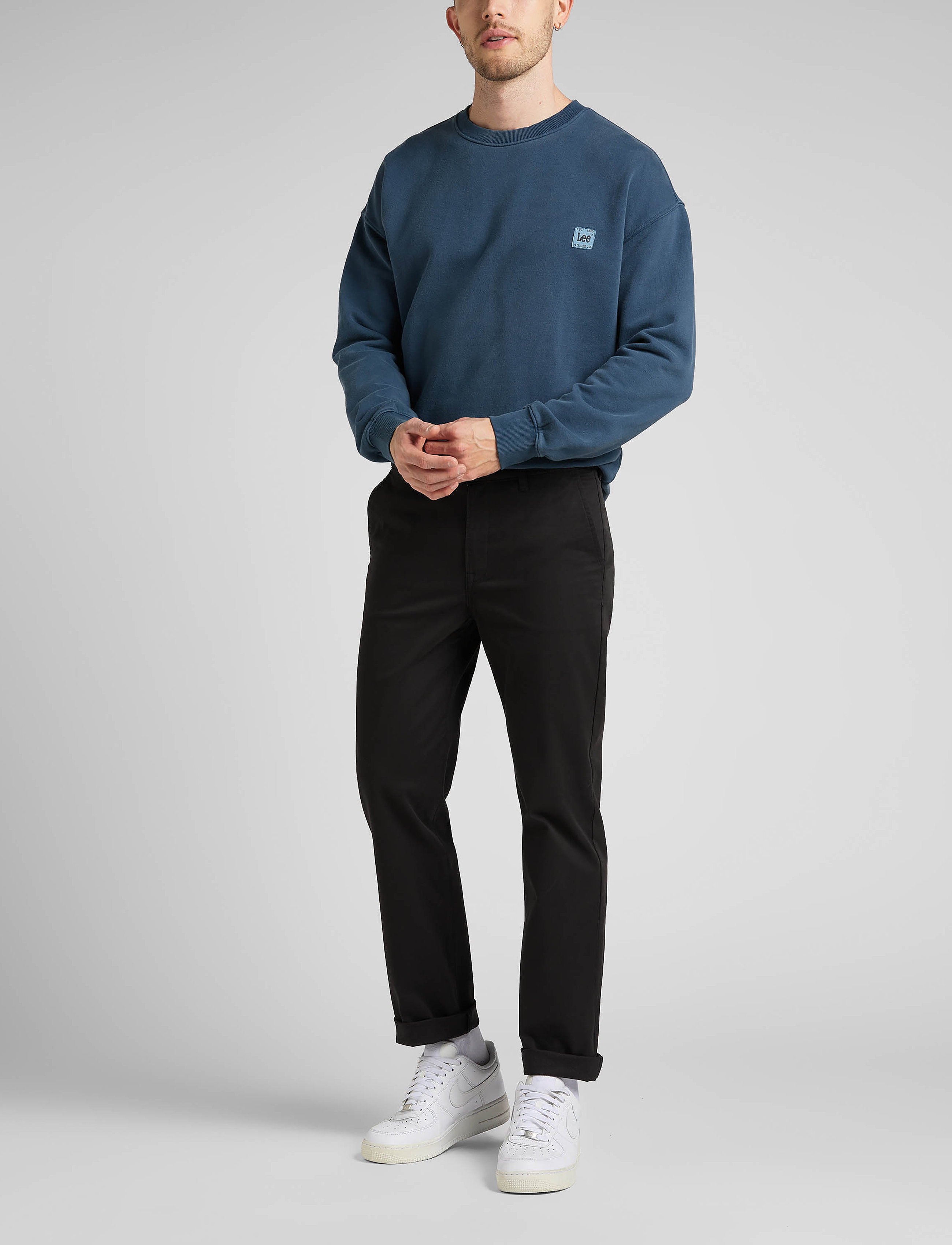 Lee Jeans - REGULAR CHINO - pantalons chino - black - 5
