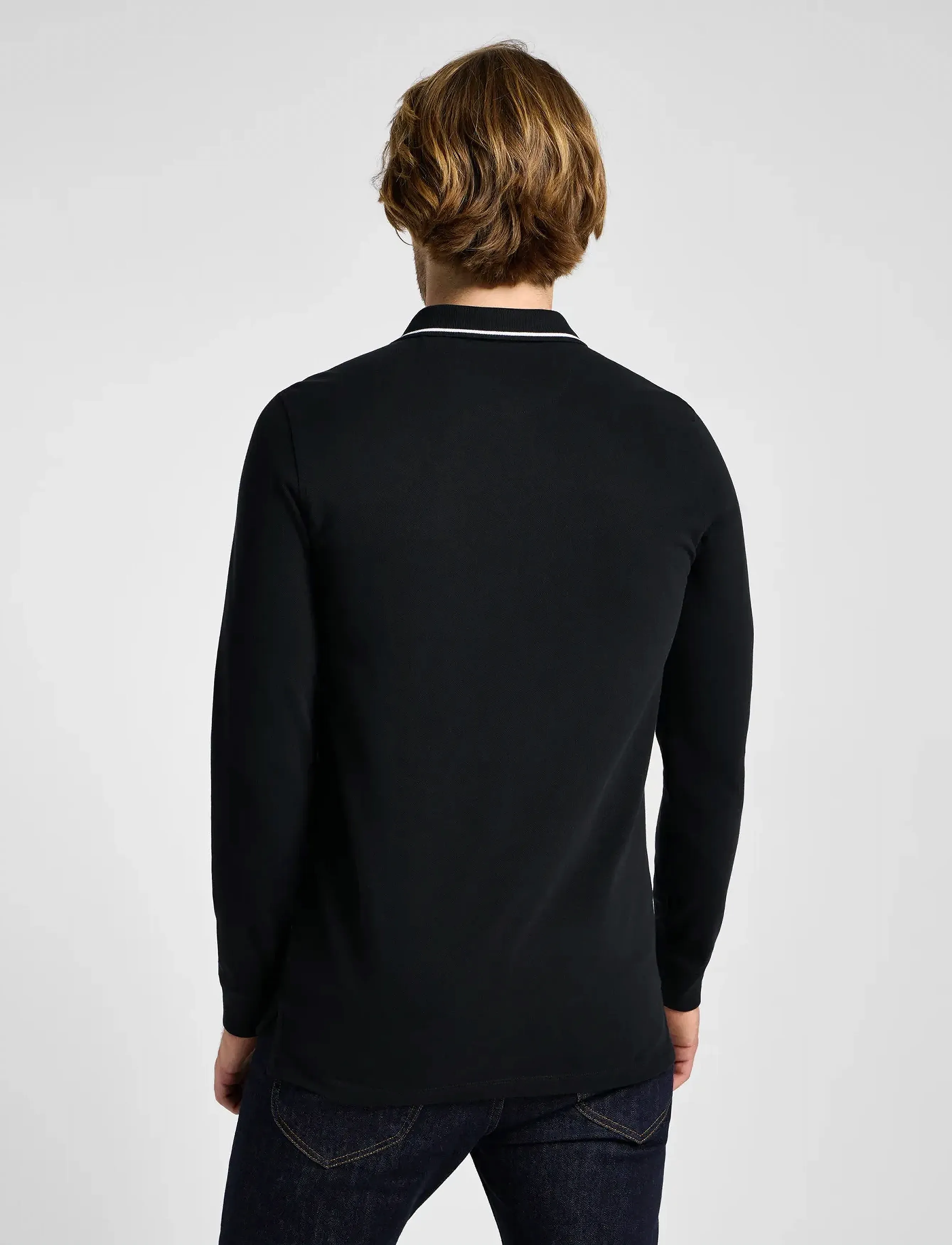 Lee Jeans - LS PIQUE POLO - langärmelig - black black - 3
