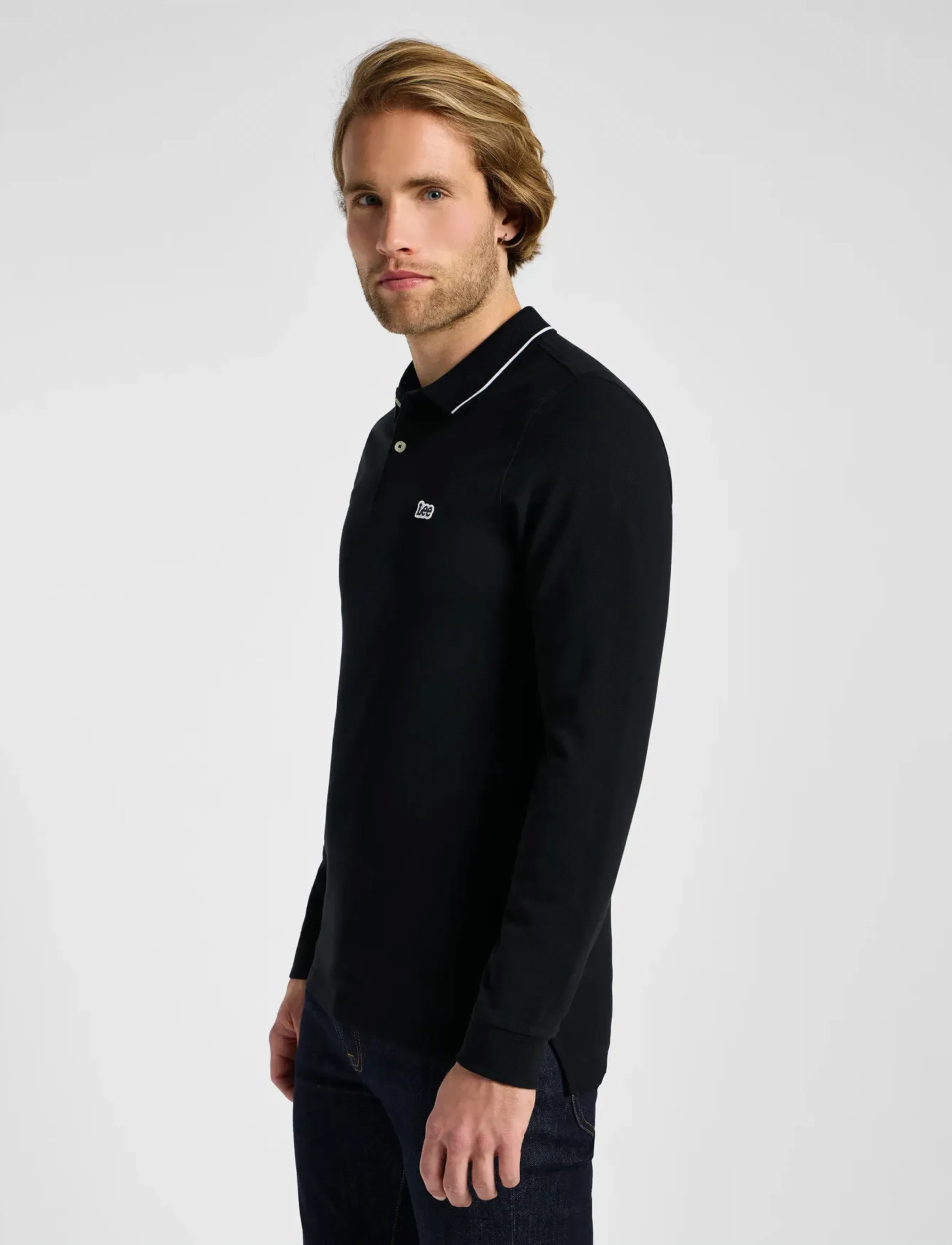Lee Jeans - LS PIQUE POLO - langärmelig - black black - 5