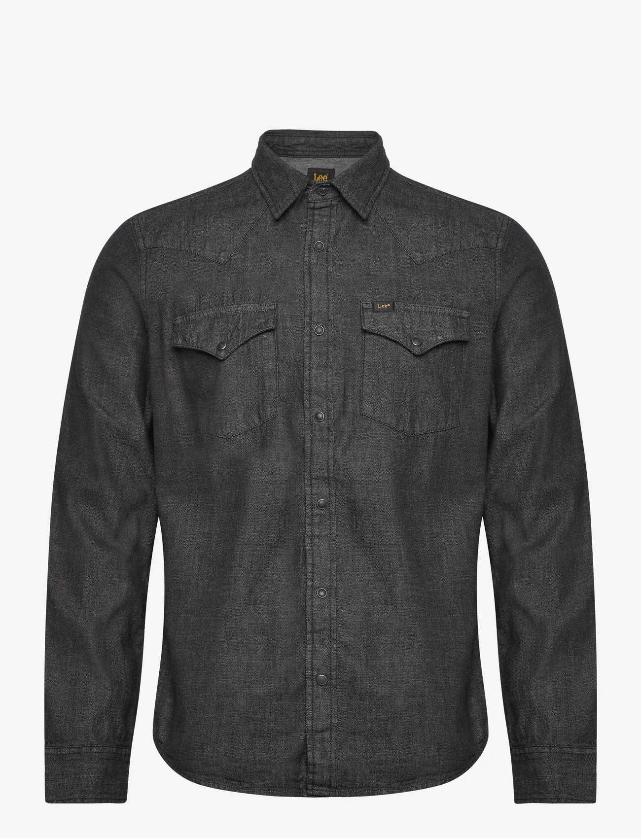 Lee Jeans - REGULAR WESTERN SHIRT - rennot kauluspaidat - washed black - 0