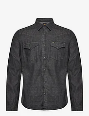 Lee Jeans - REGULAR WESTERN SHIRT - rennot kauluspaidat - washed black - 0