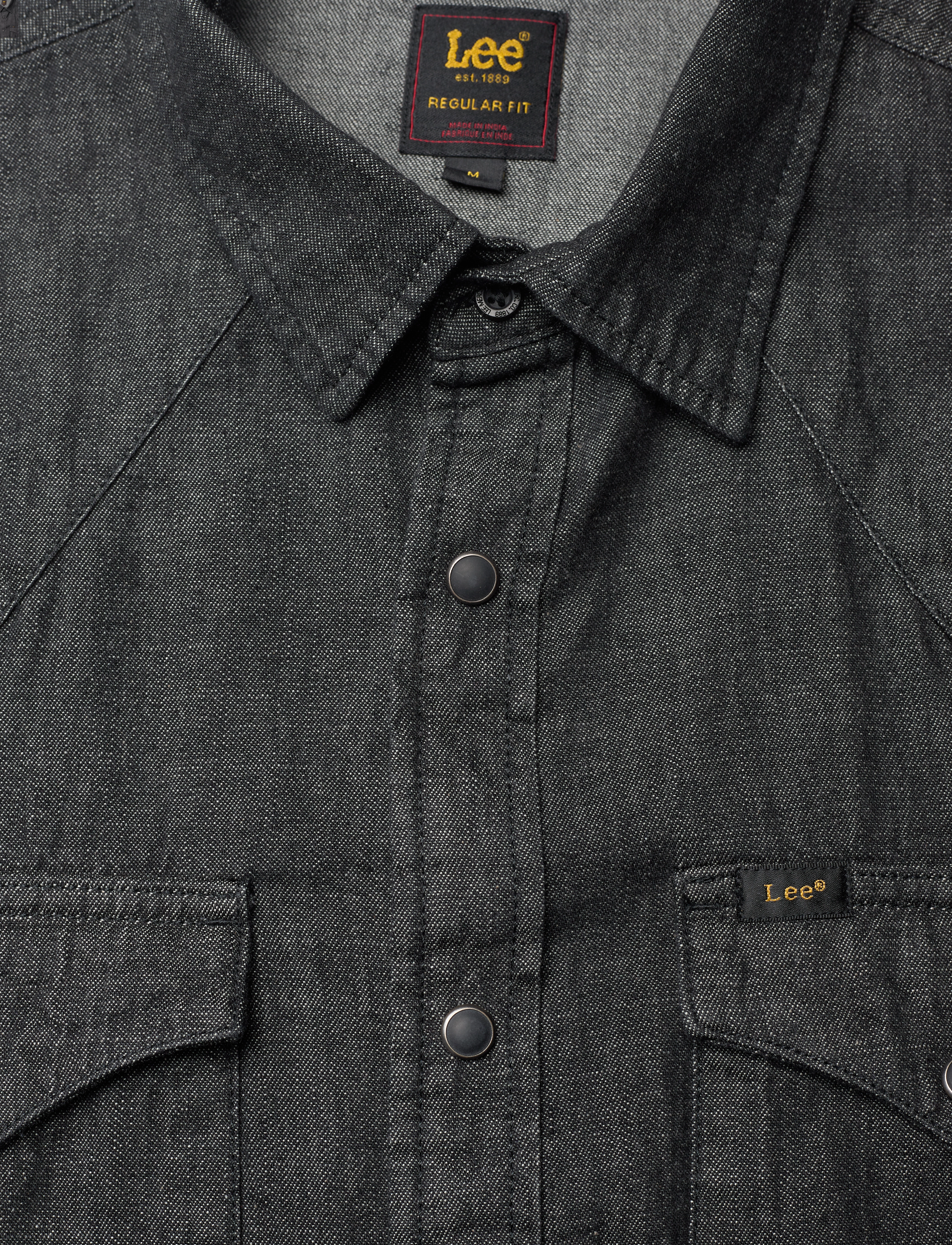 Lee Jeans - REGULAR WESTERN SHIRT - washed black - 2