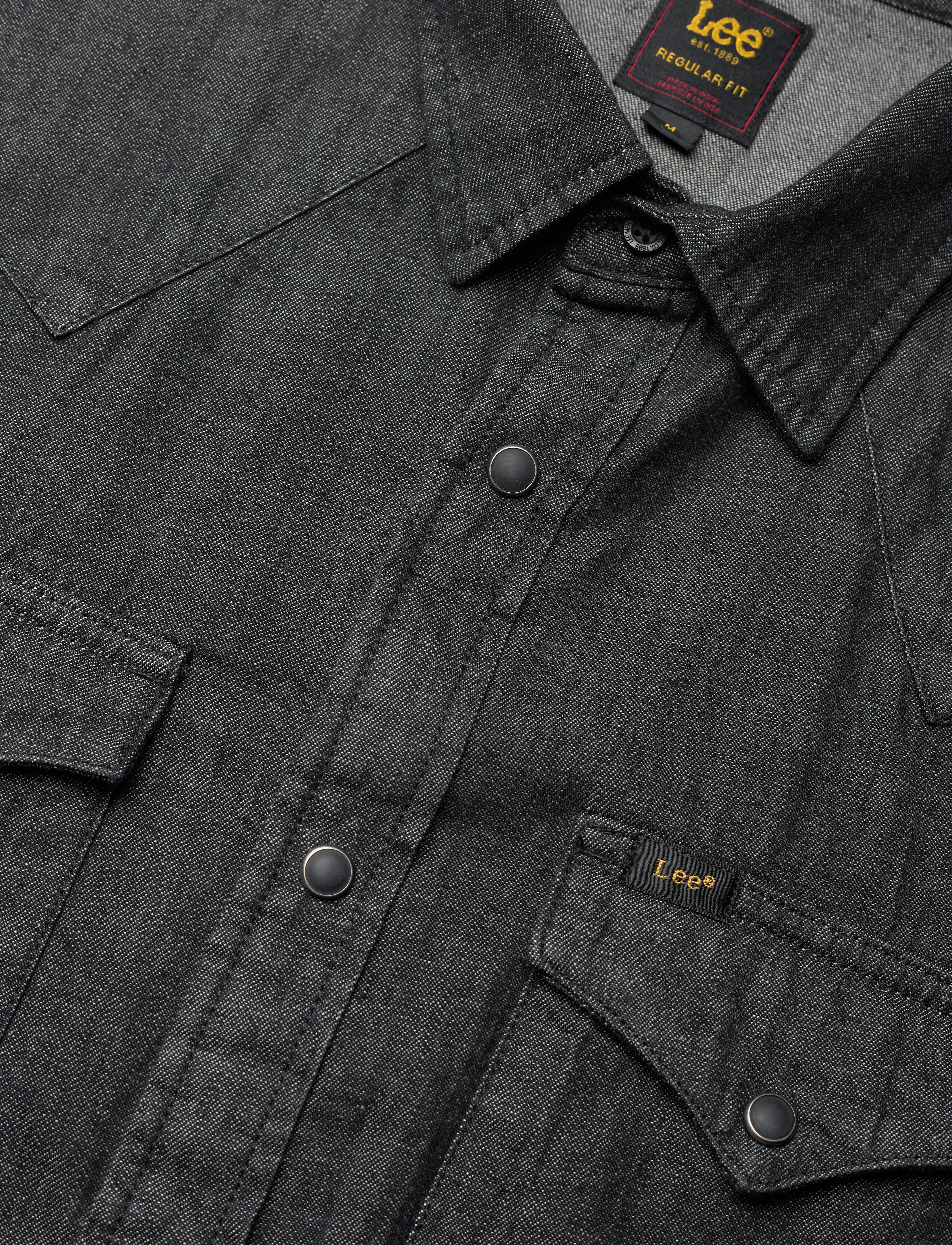 Lee Jeans - REGULAR WESTERN SHIRT - washed black - 3