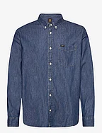 LEE BUTTON DOWN - MID STONE