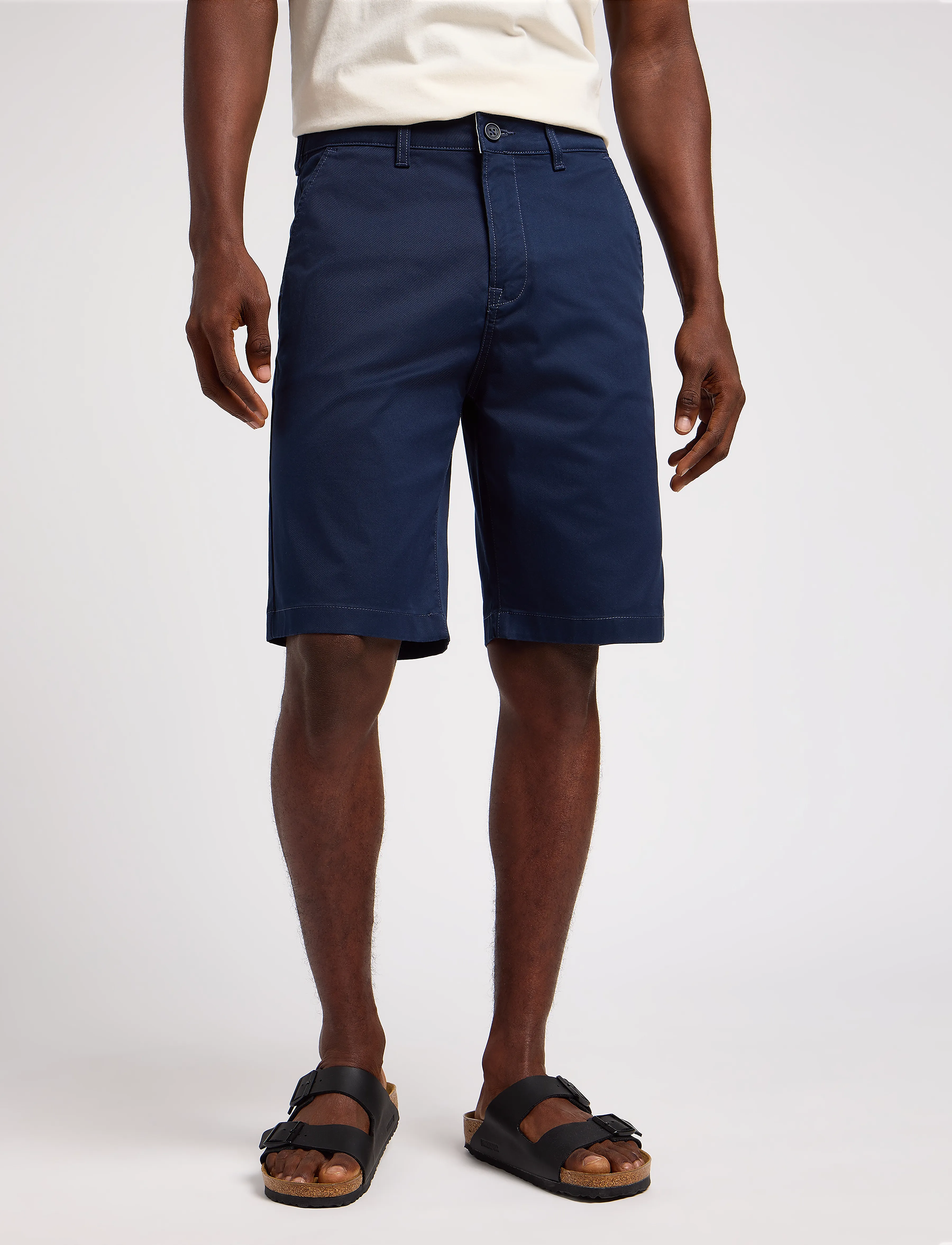 Lee Jeans Regular Chino Short, 34, Shorts, Marineblau - Chinos Männerswear