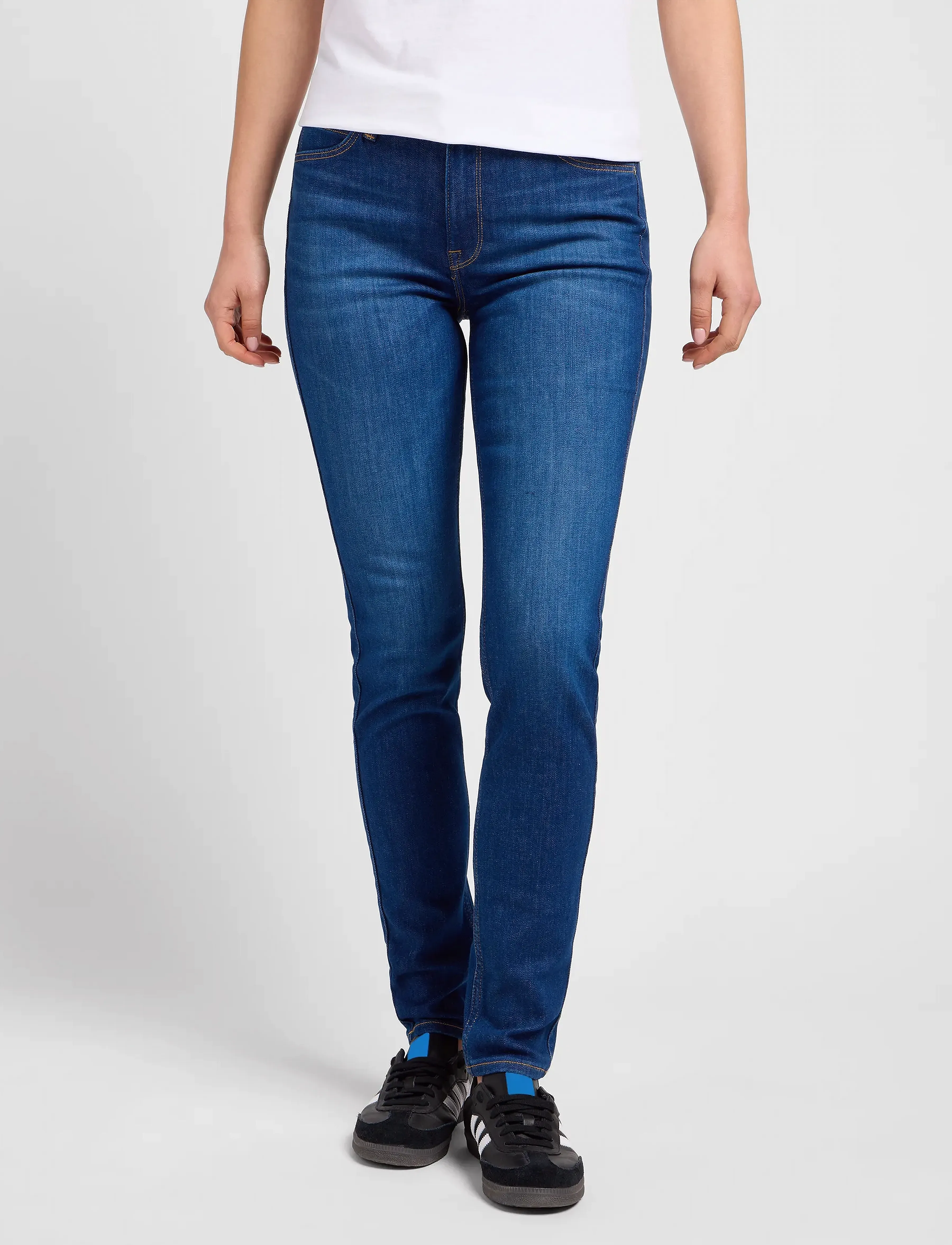 Lee Jeans Scarlett High, 24 x 31, Jeans, Blau - Skinny, Frauen